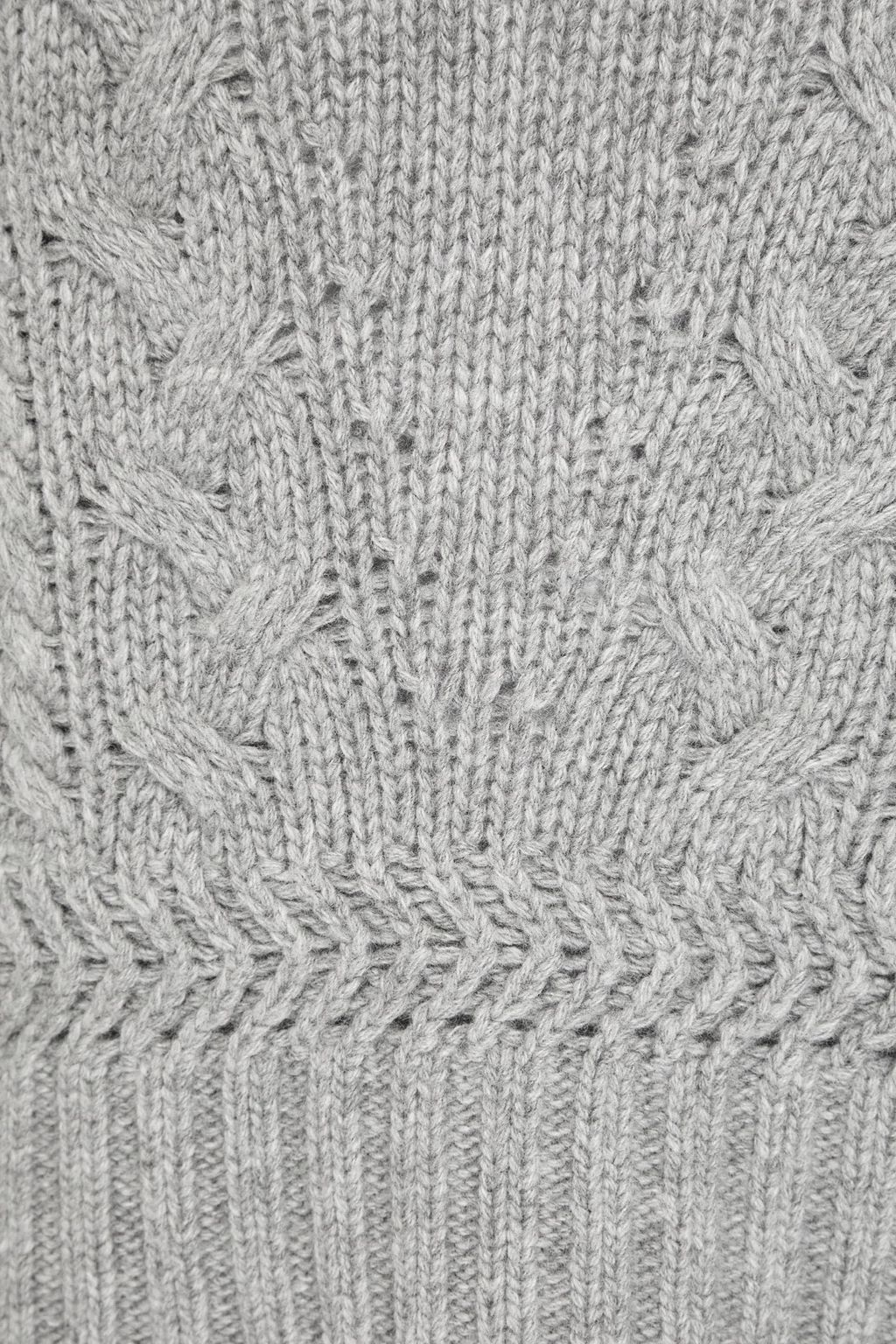 VERONICA BEARD Pinkett mélange cable-knit vest
