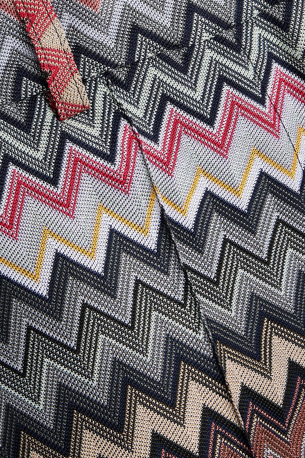 MISSONI بنطال بقصّة بوت كت من مزيج من القطن بحبكة كروشيه