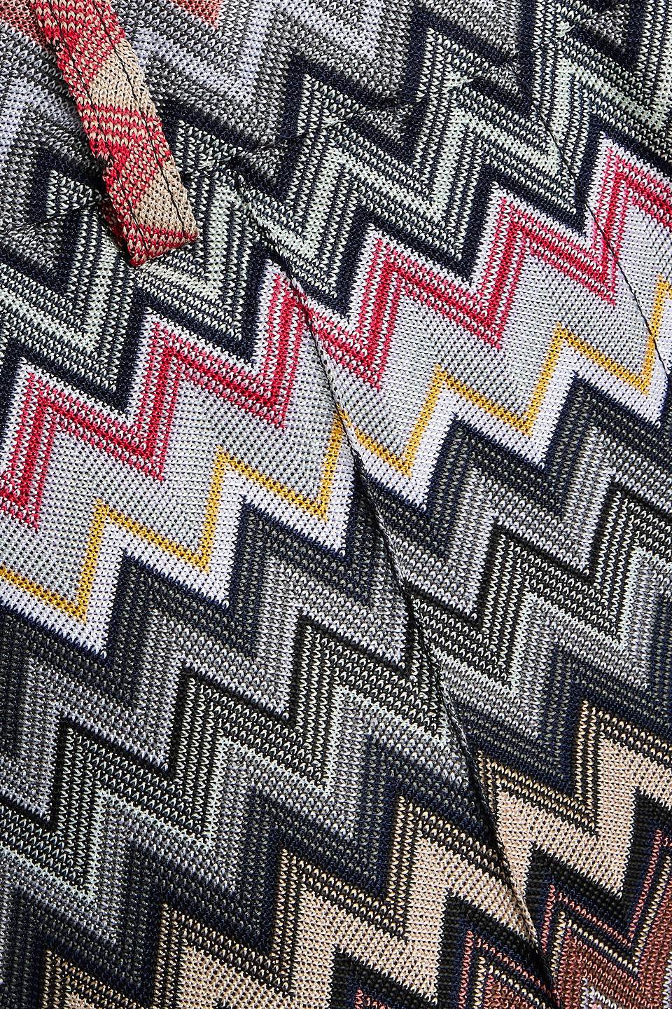 MISSONI COTTON-BLEND CROCHET-KNIT BOOTCUT PANTS 