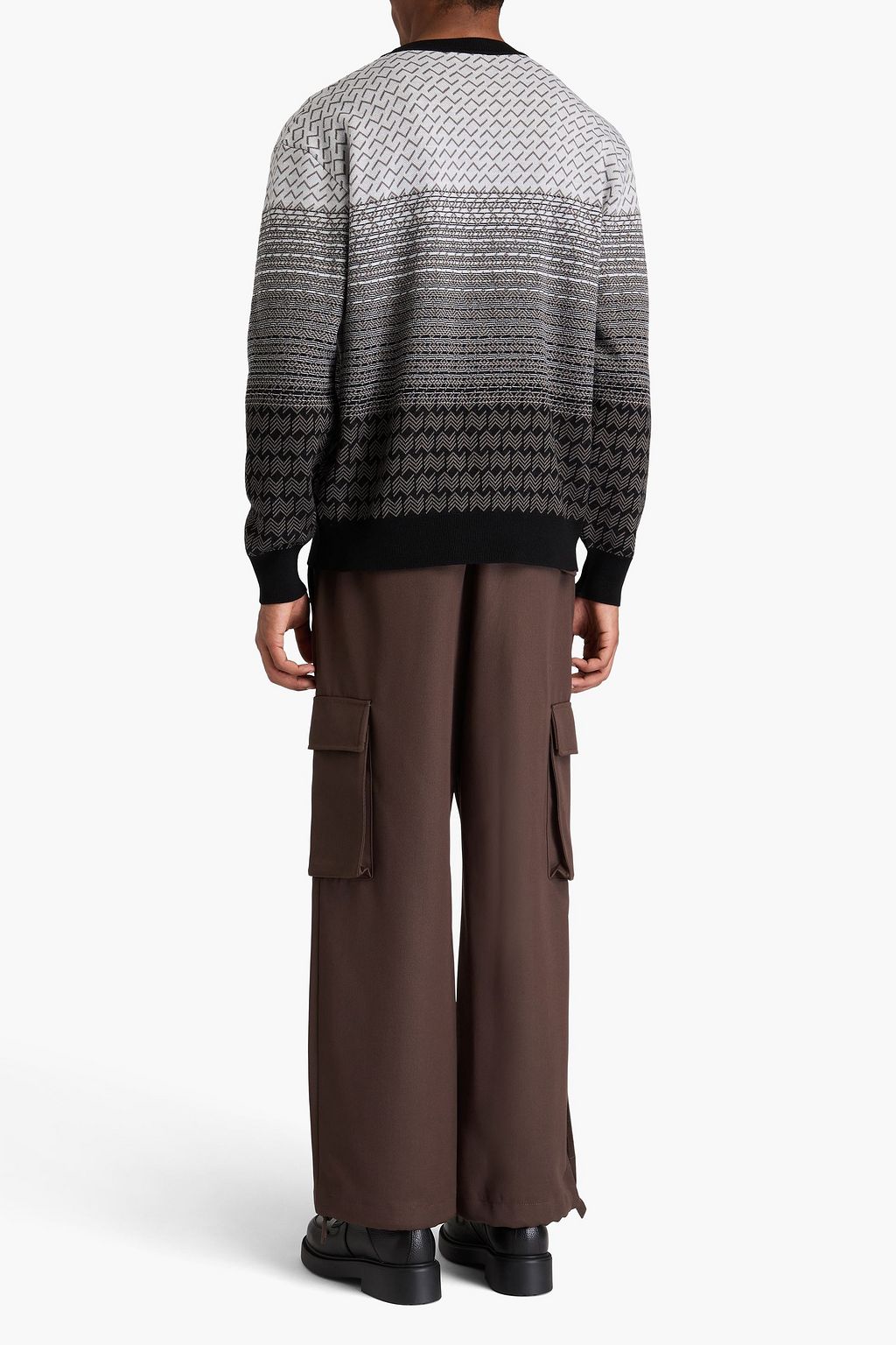 MISSONI كنزة رياضية من الصوف بحبكة الجاكار ومزيج من القطن