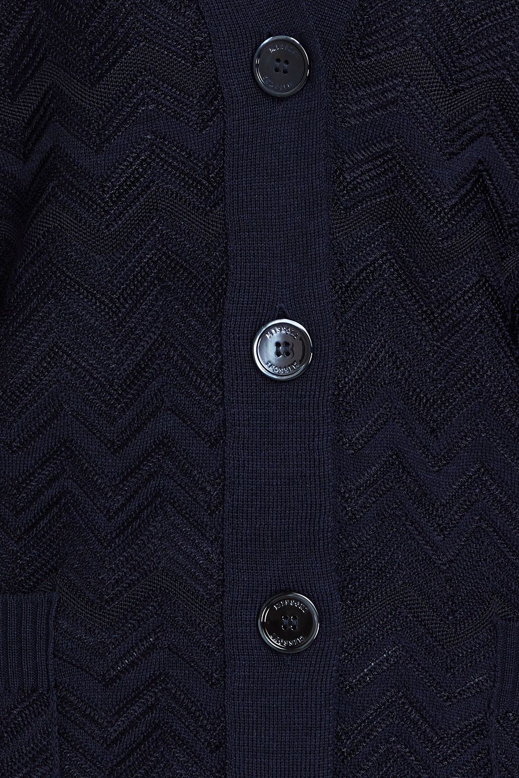 MISSONI كارديغان من مزيج الصوف بحبكة كروشيه