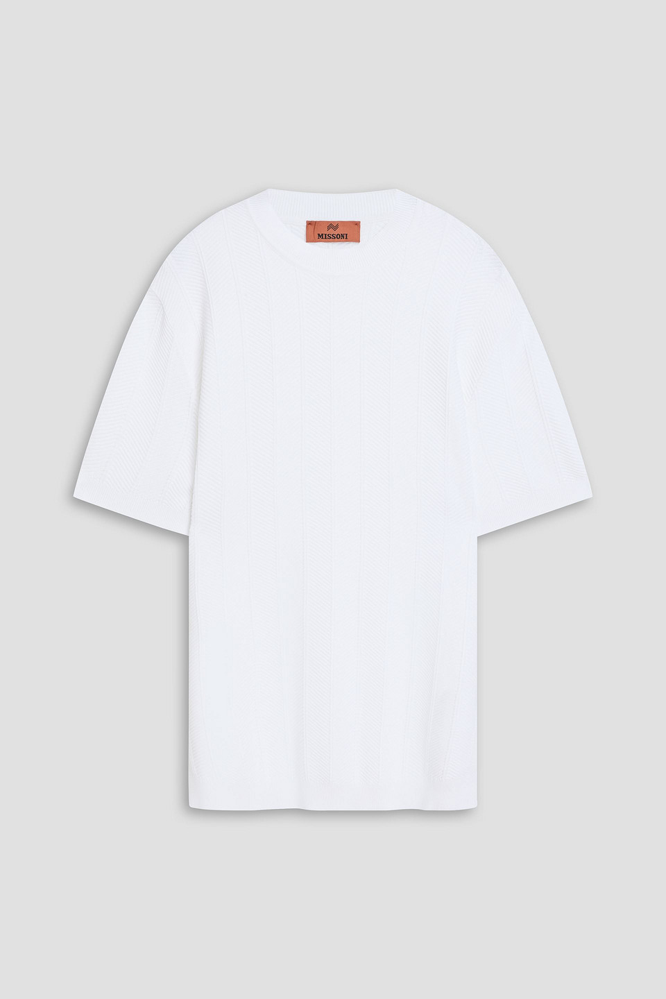 Missoni - Jacquard-knit cotton T-shirt - White - IT 48