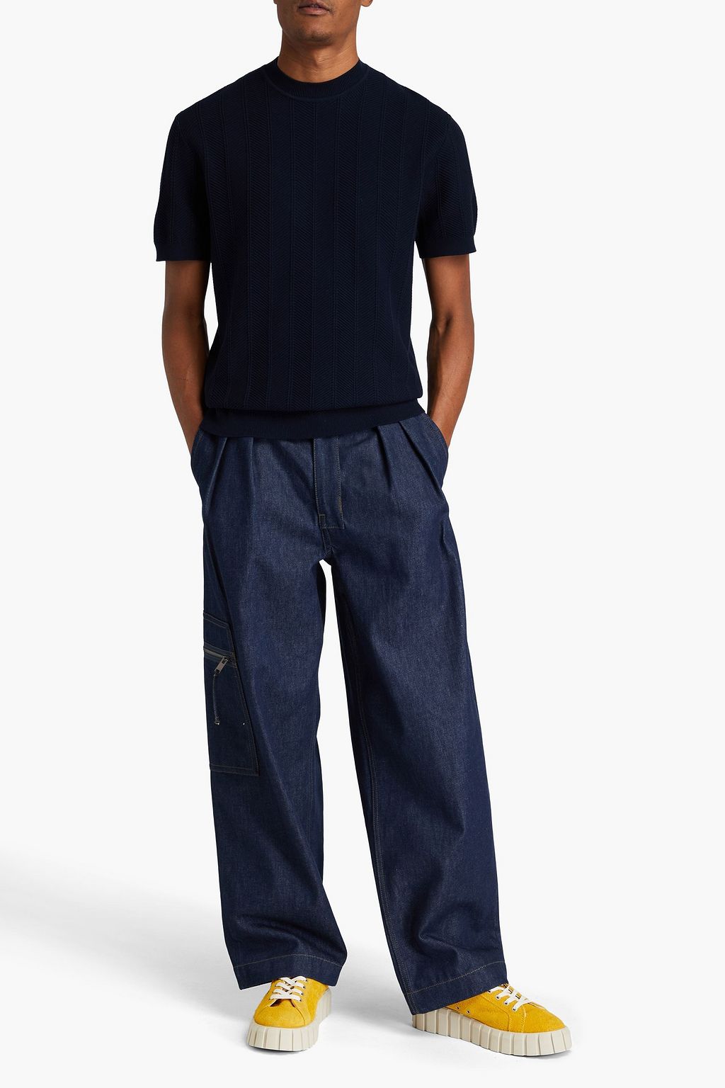 MISSONI Jacquard-knit cotton T-shirt
