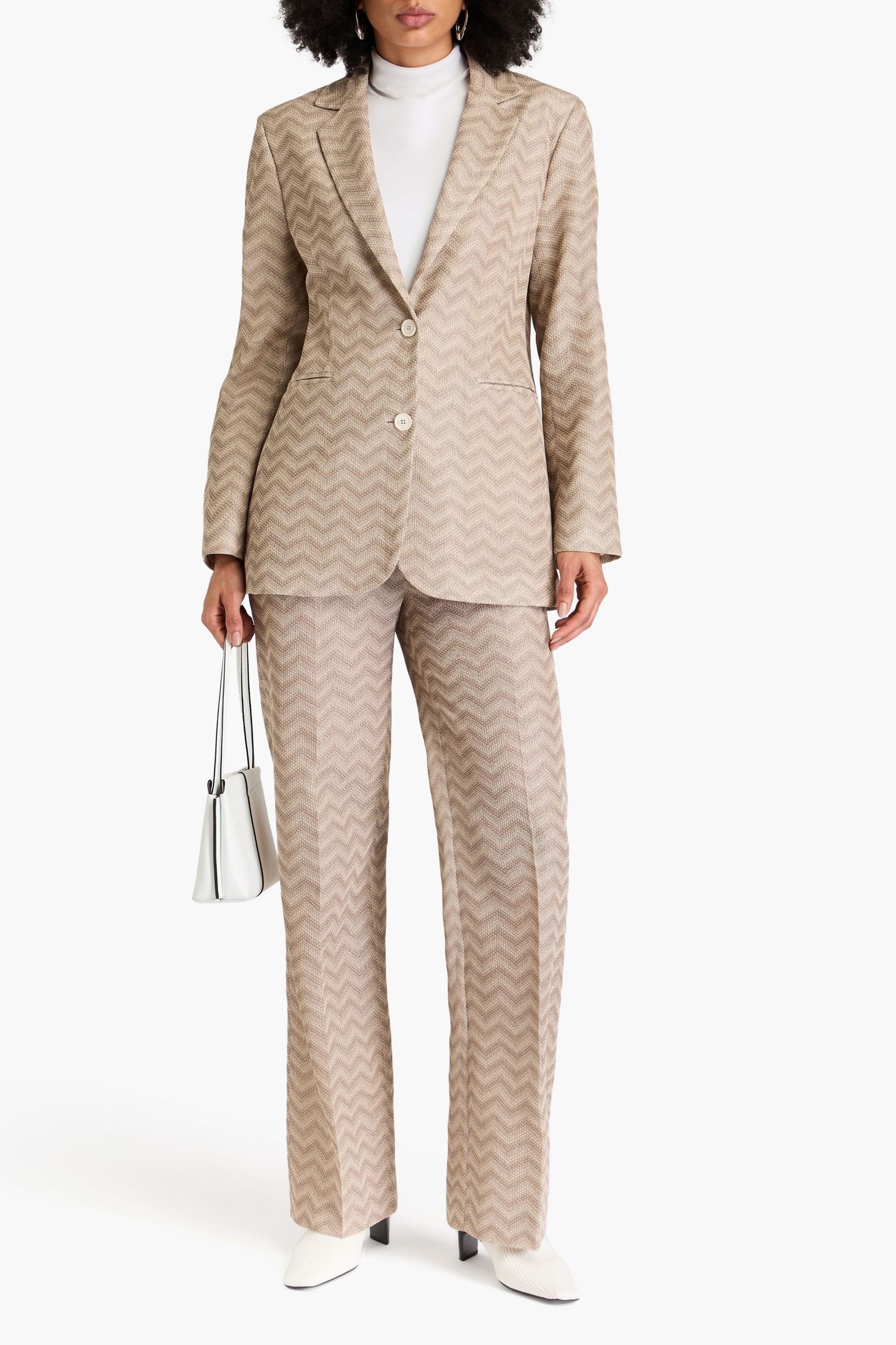 Missoni Crochet-knit cotton blazer