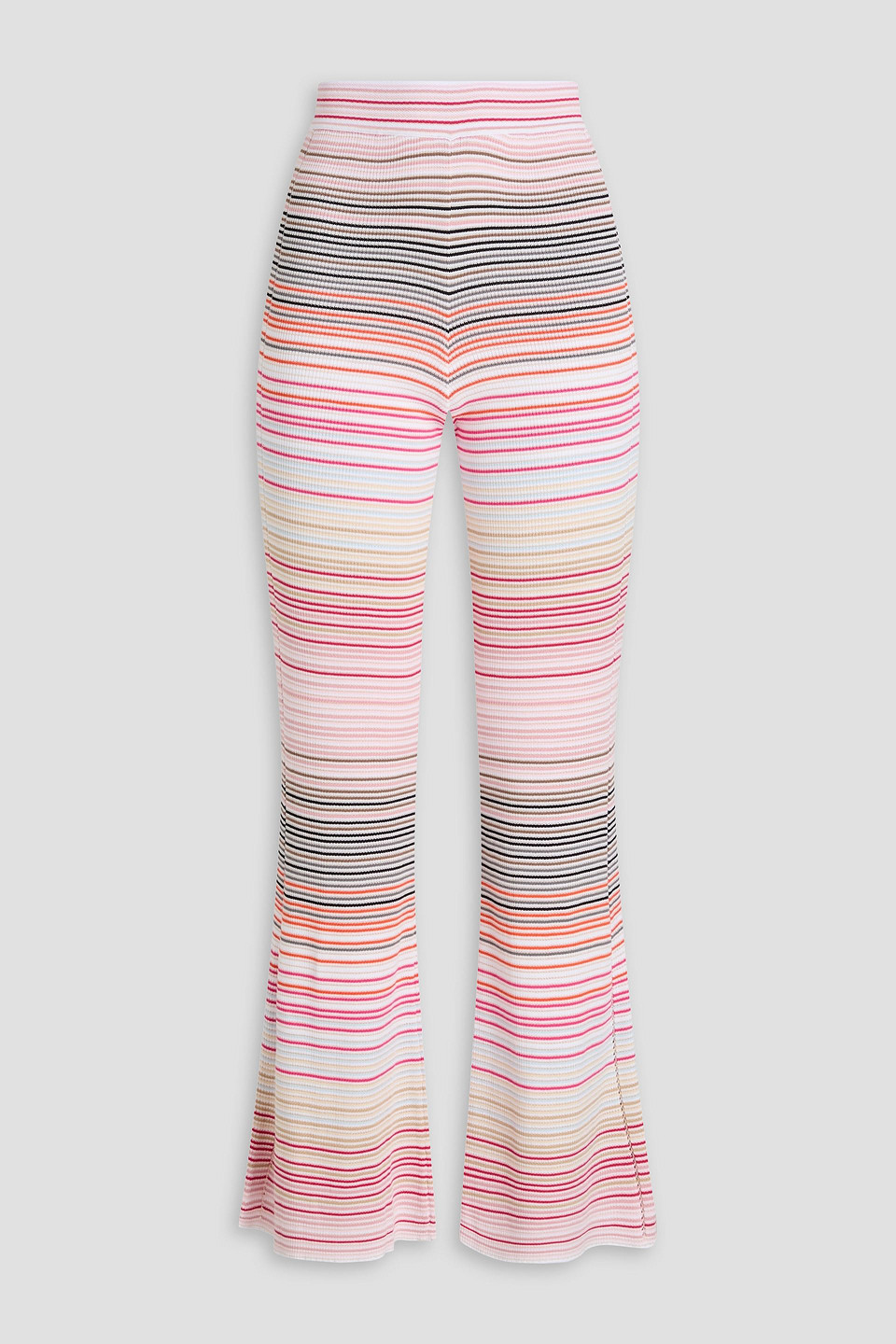Missoni Schlaghose Aus Einer Gerippten Baumwollmischung Mit Streifen In Weiss