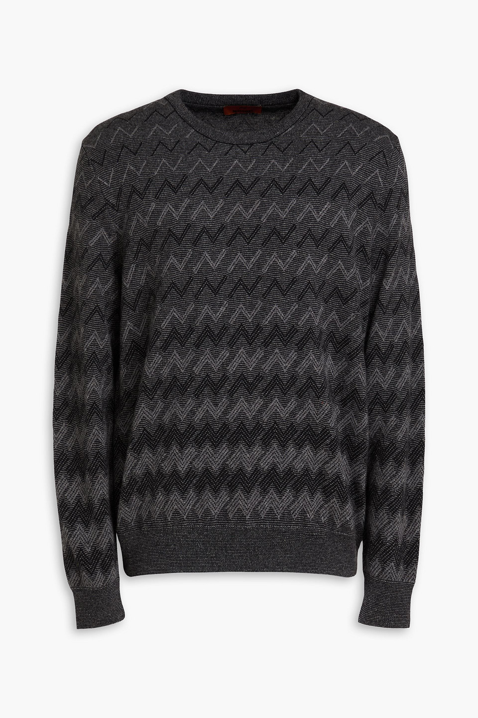Jacquard-knit cashmere sweater
