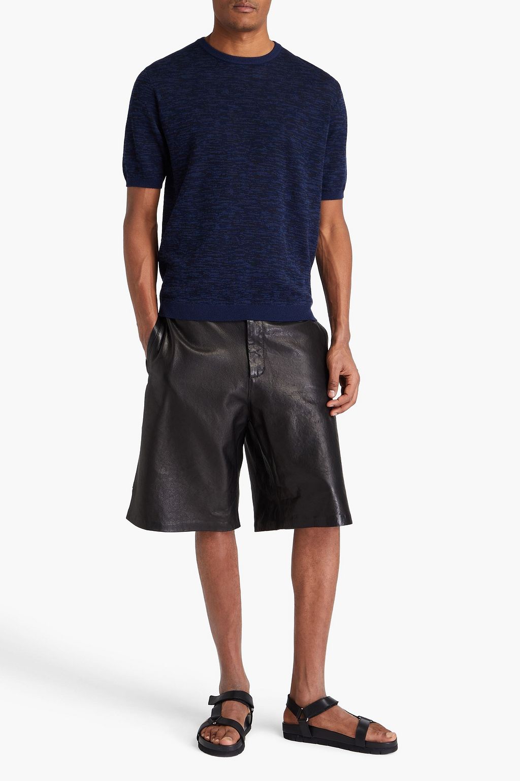 MISSONI T-Shirt aus Jacquard-Strick aus einer Baumwollmischung in Space-Dye-Optik