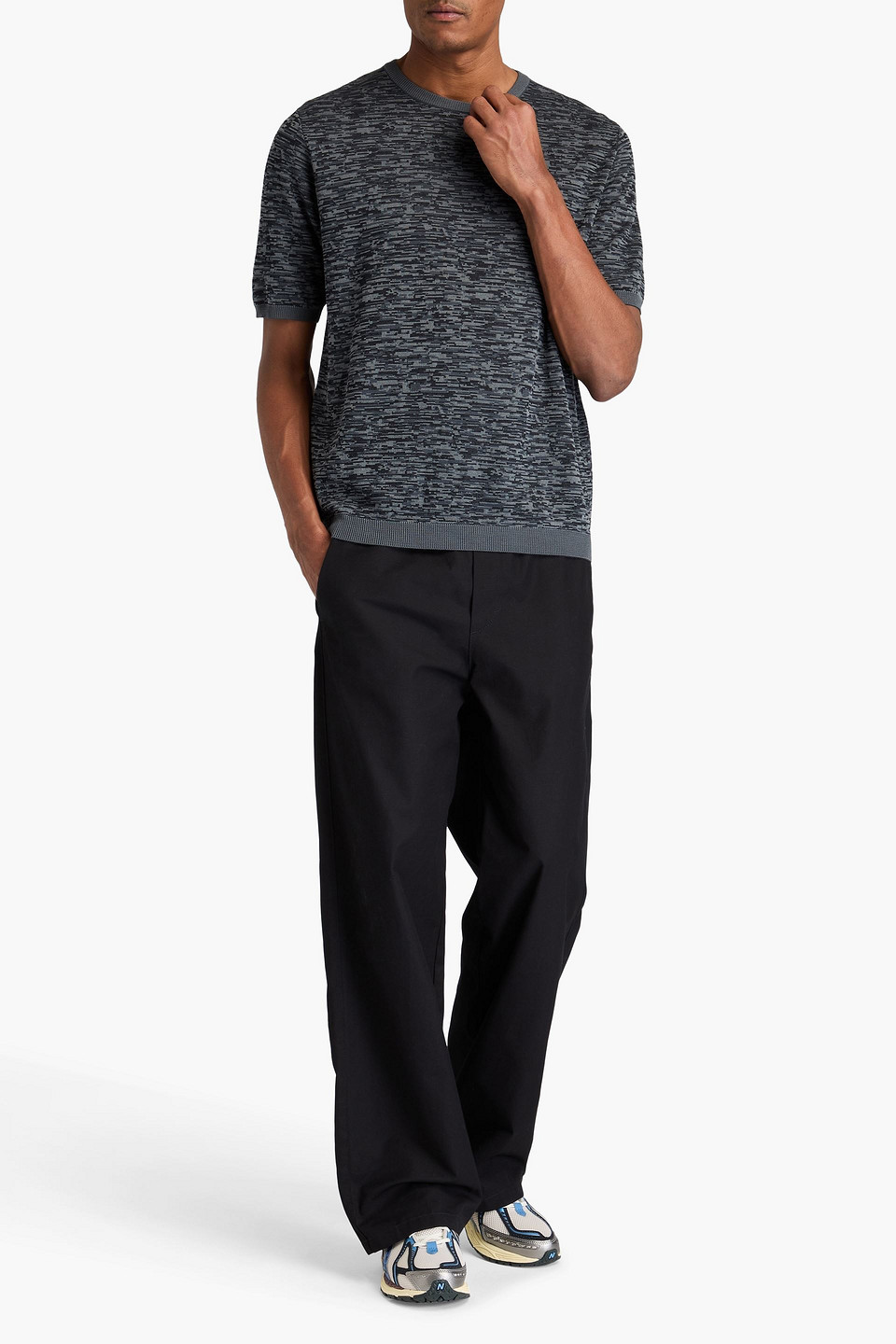 Missoni Space-dyed T-shirt In Dark Gray