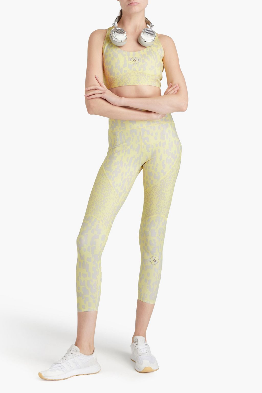 ADIDAS BY STELLA MCCARTNEY 프린트 스트레치 스포츠 브라