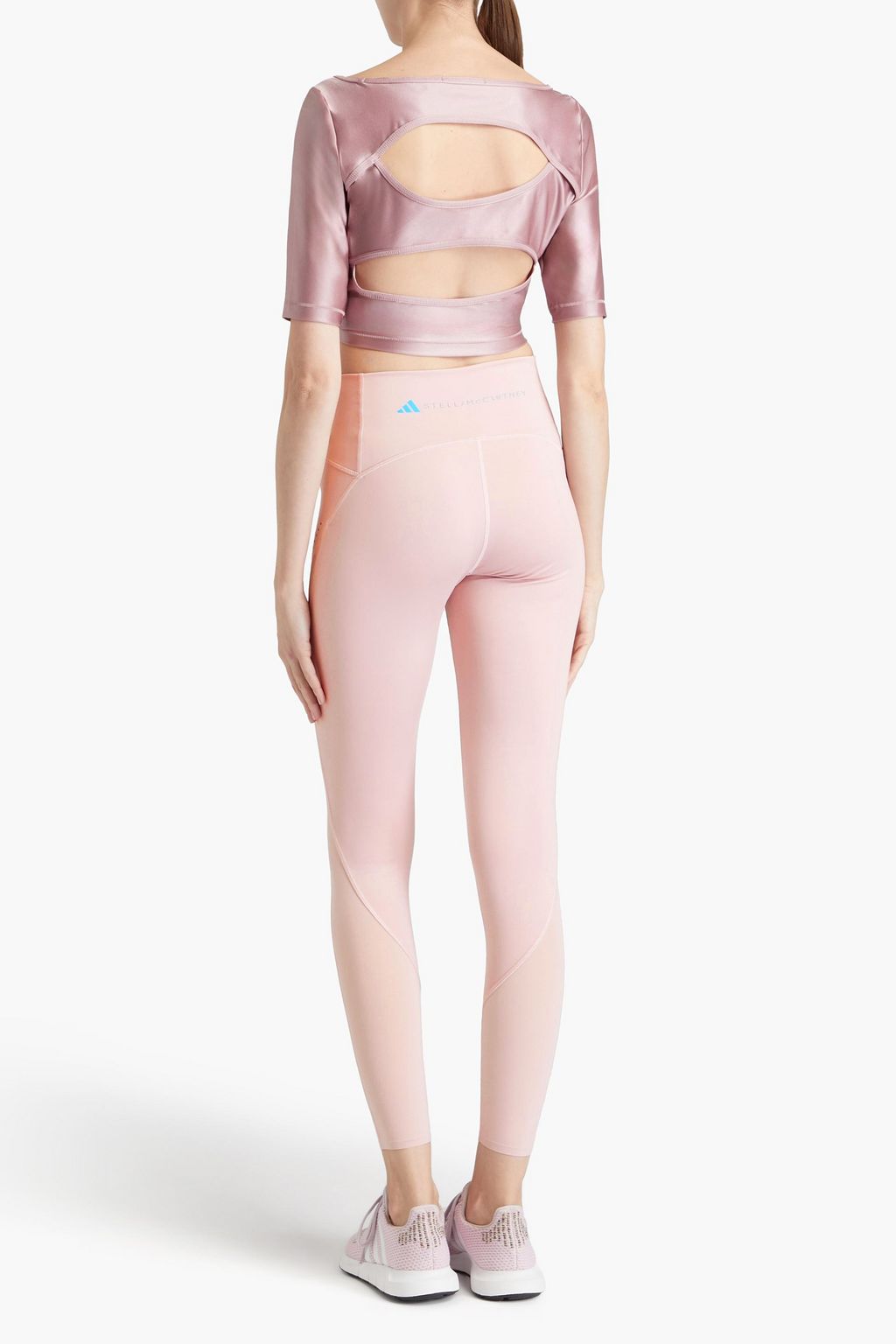 ADIDAS BY STELLA MCCARTNEY 로고 프린트 스트레치 레깅스