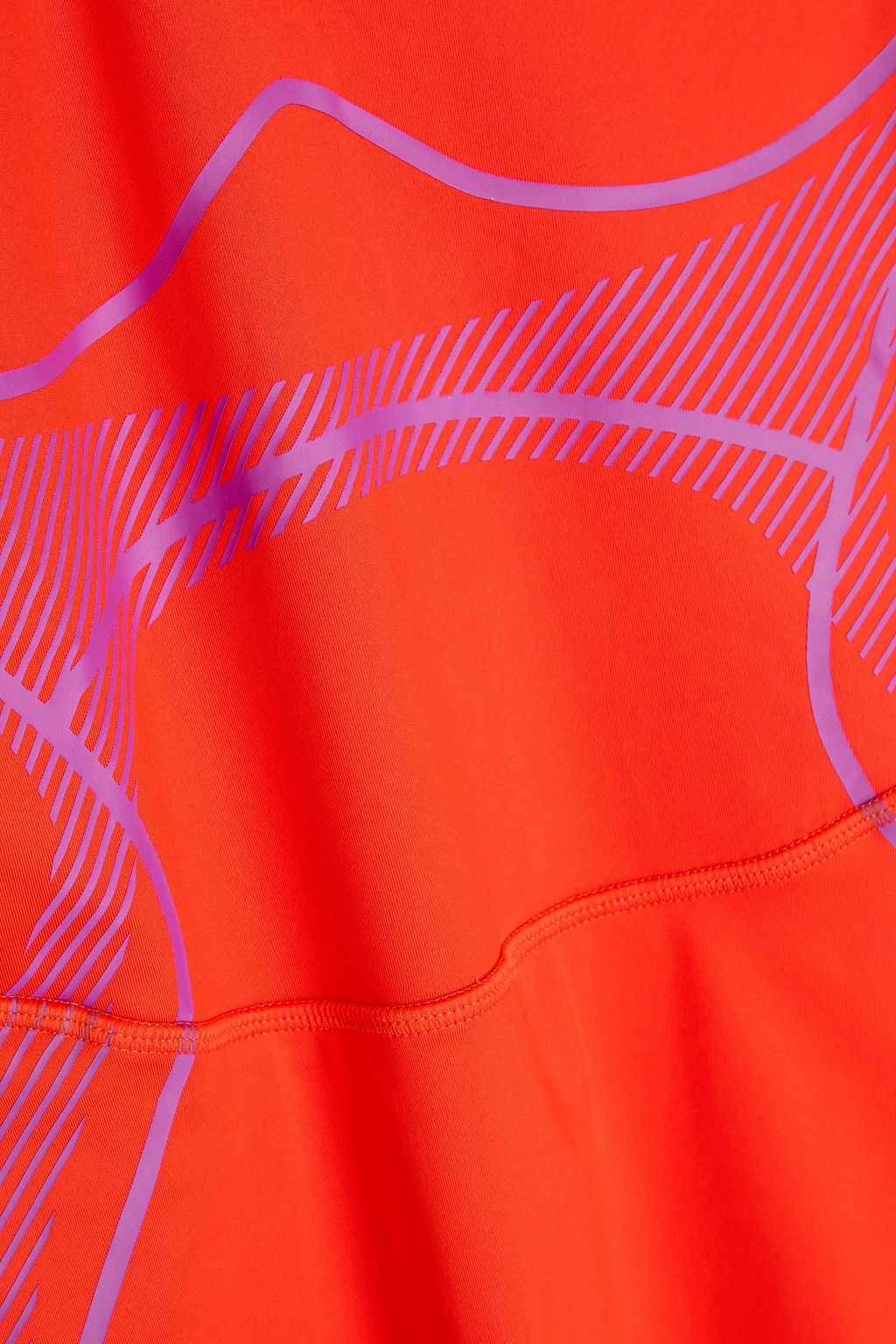 ADIDAS BY STELLA MCCARTNEY فستان قصير من نسيج مطاط مزين بطبعات