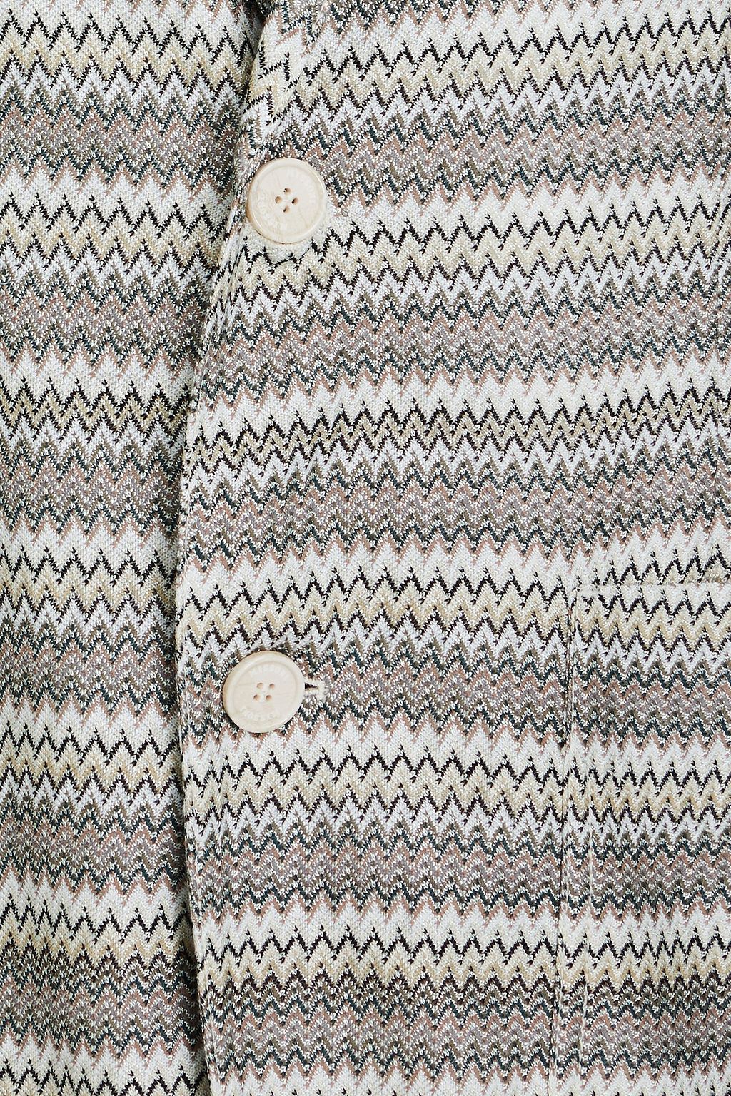 MISSONI بليزر من نسيج محبوك بنمط كروشيه