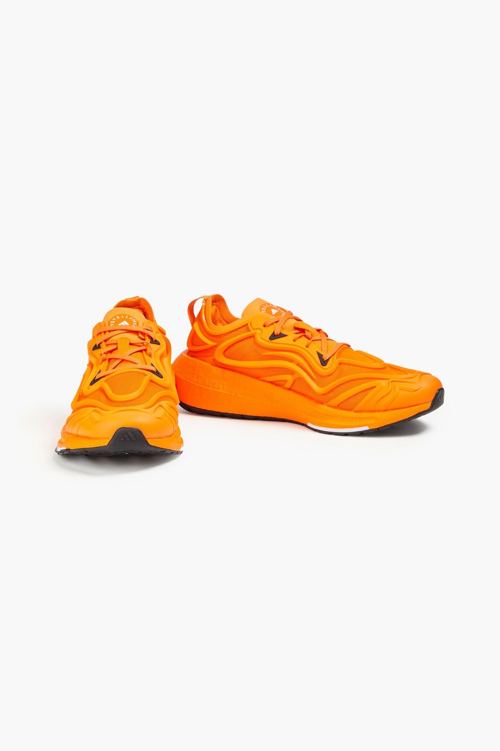 ADIDAS BY STELLA MCCARTNEY Ultraboost neon mesh and rubber sneakers