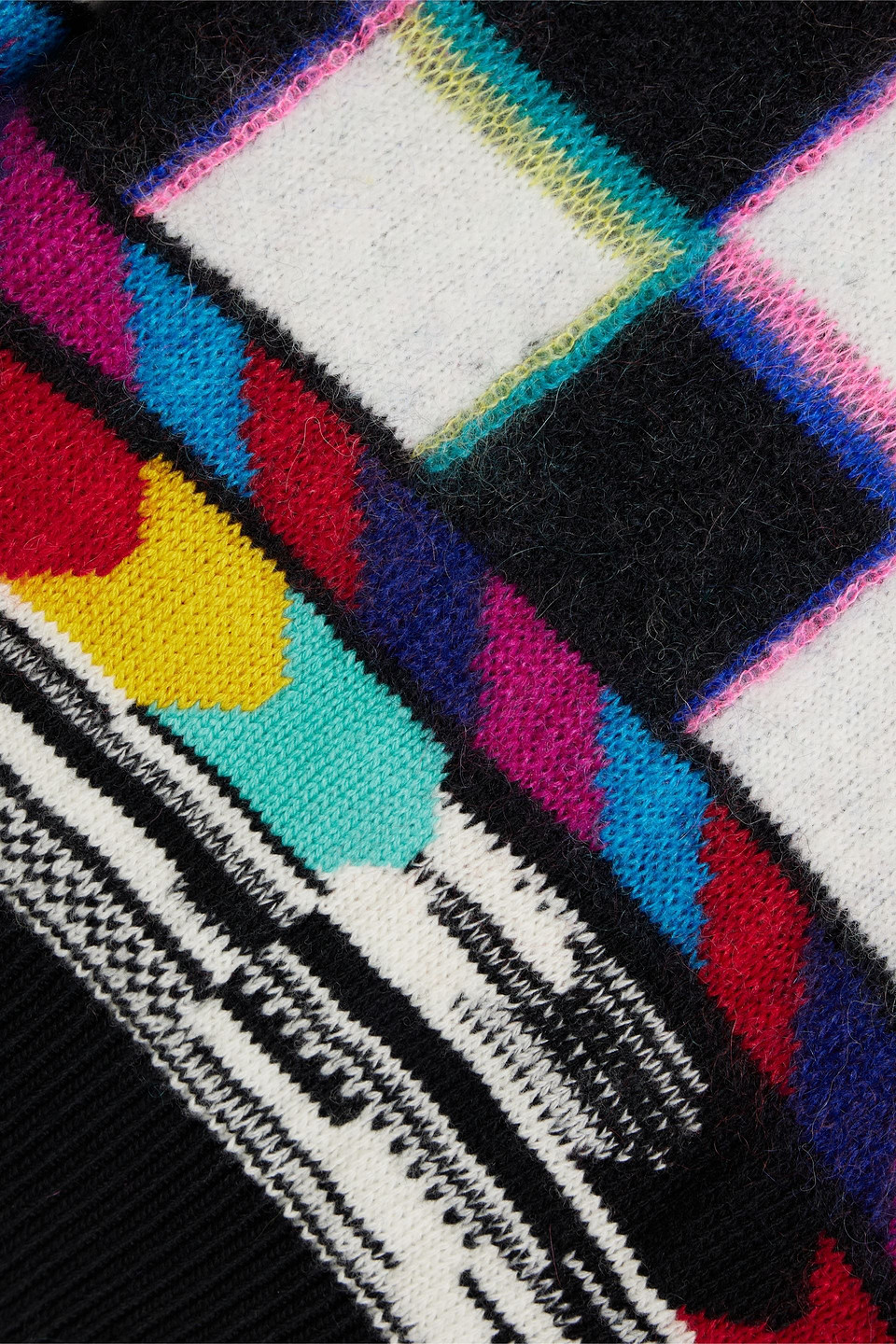 Dolce & Gabbana Graphic Pattern Wool Sweater In Multicolor