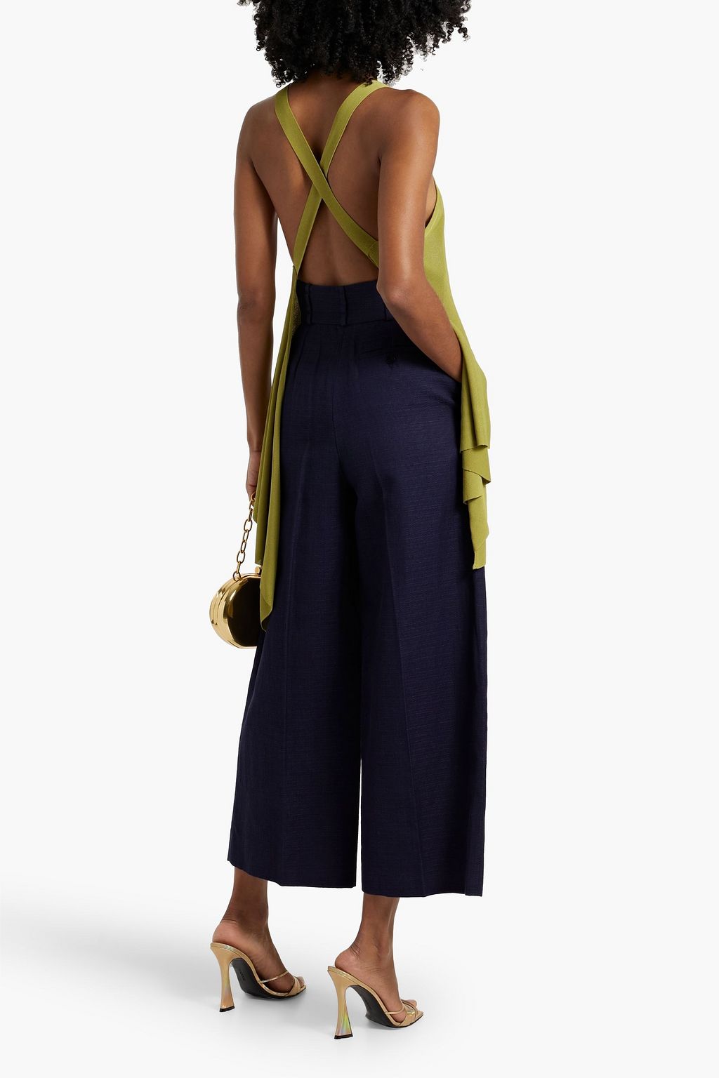 VALENTINO GARAVANI Open-back knitted top