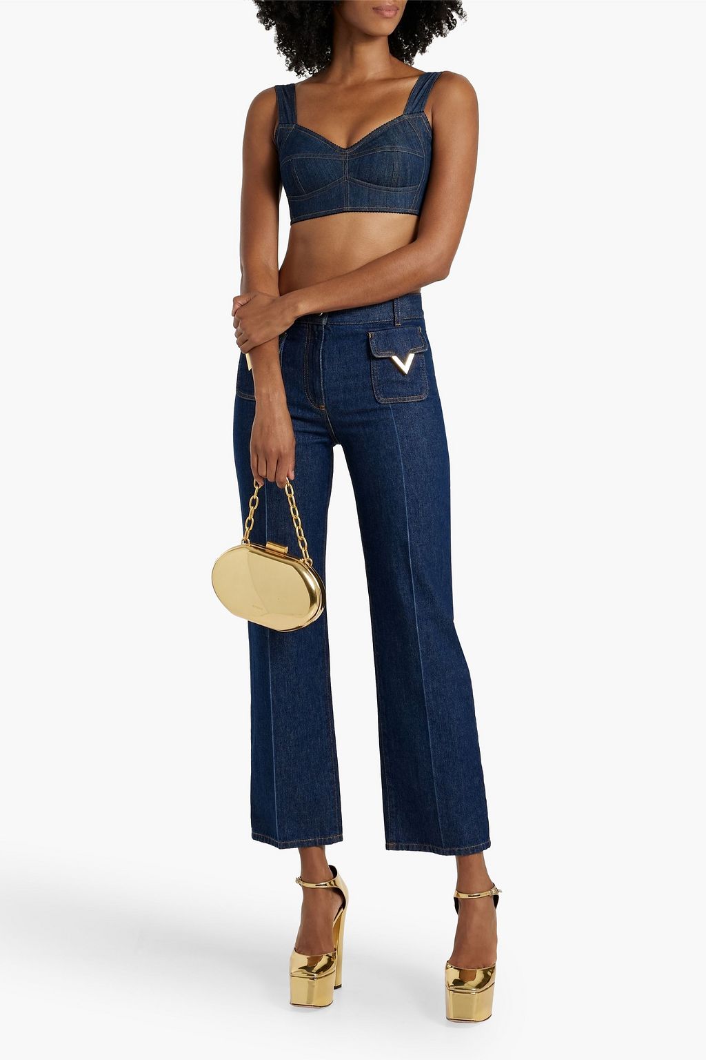 DOLCE&GABBANA Denim bra top
