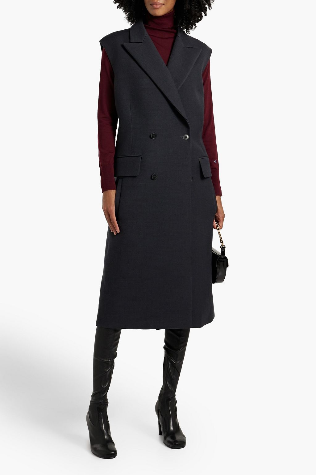 VALENTINO GARAVANI Double-breasted wool-blend twill vest
