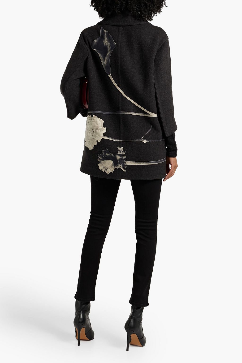 VALENTINO GARAVANI Appliquéd wool-felt coat