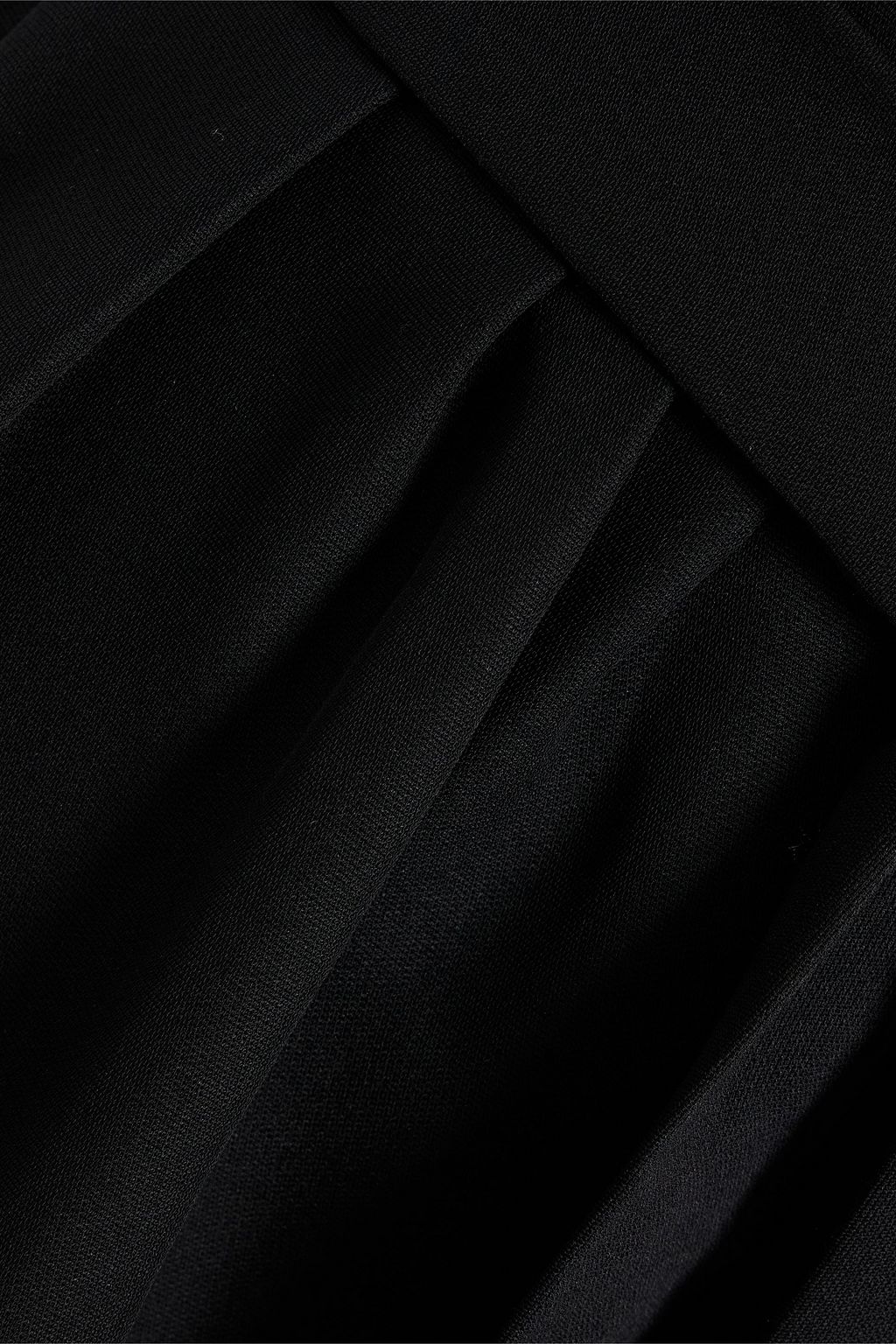 VALENTINO GARAVANI Pleated silk and wool-blend crepe shorts