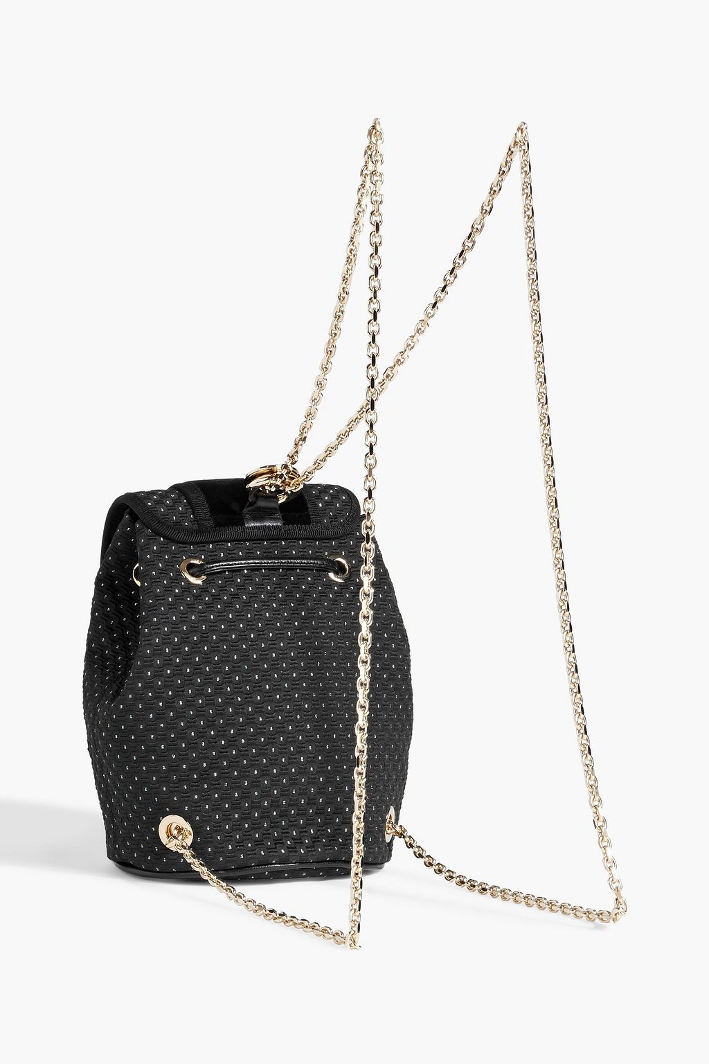 ROGER VIVIER RV Broche embellished jacquard backpack