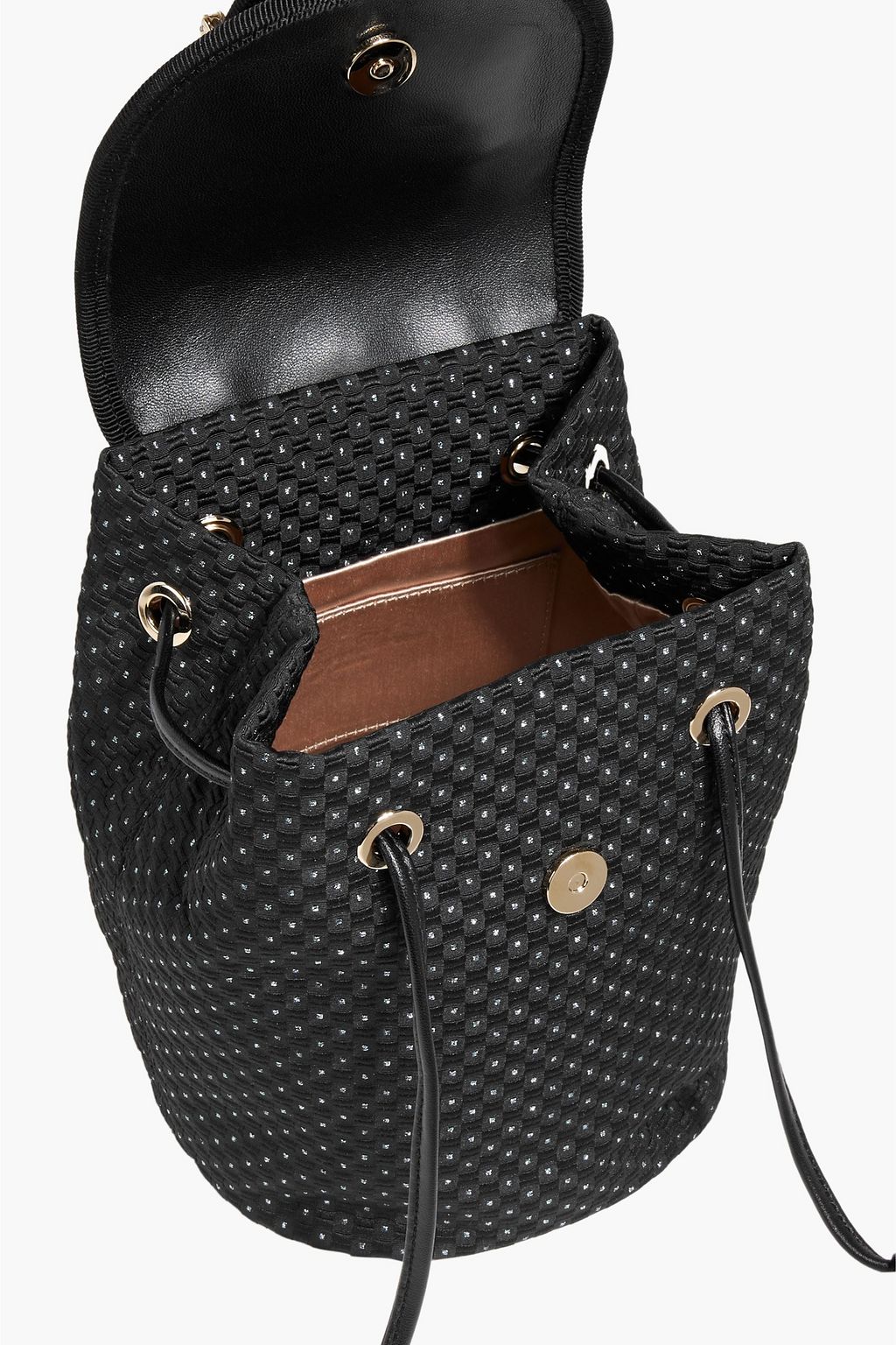 ROGER VIVIER RV Broche embellished jacquard backpack