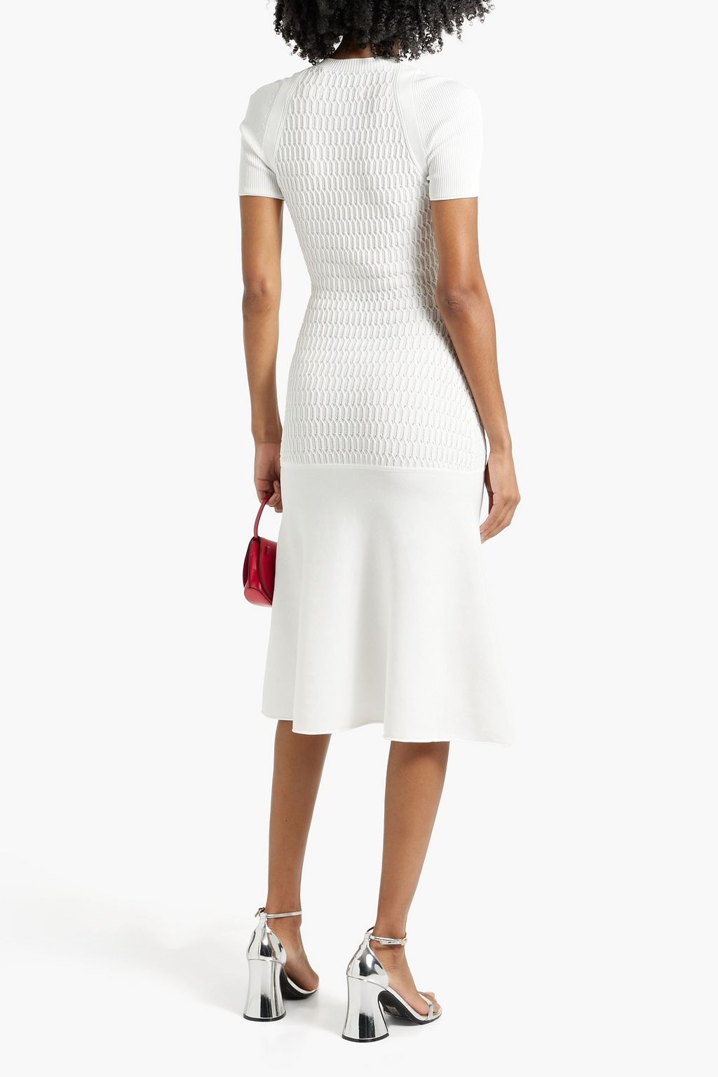 3.1 PHILLIP LIM Button-embellished knitted midi dress