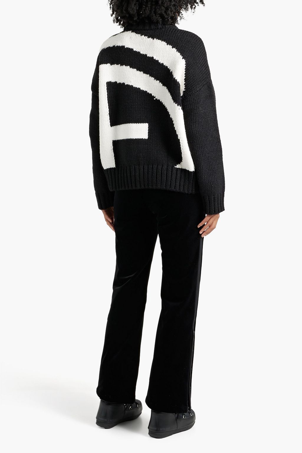 GOLDBERGH Jacquard-knit turtleneck sweater