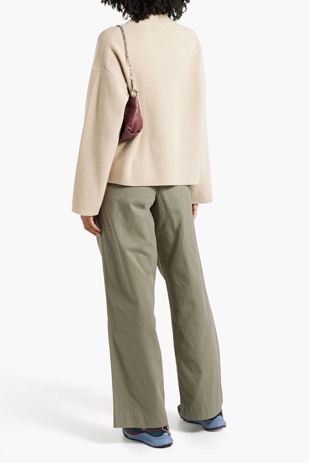 SLVRLAKE Lola cotton-twill wide-leg pants