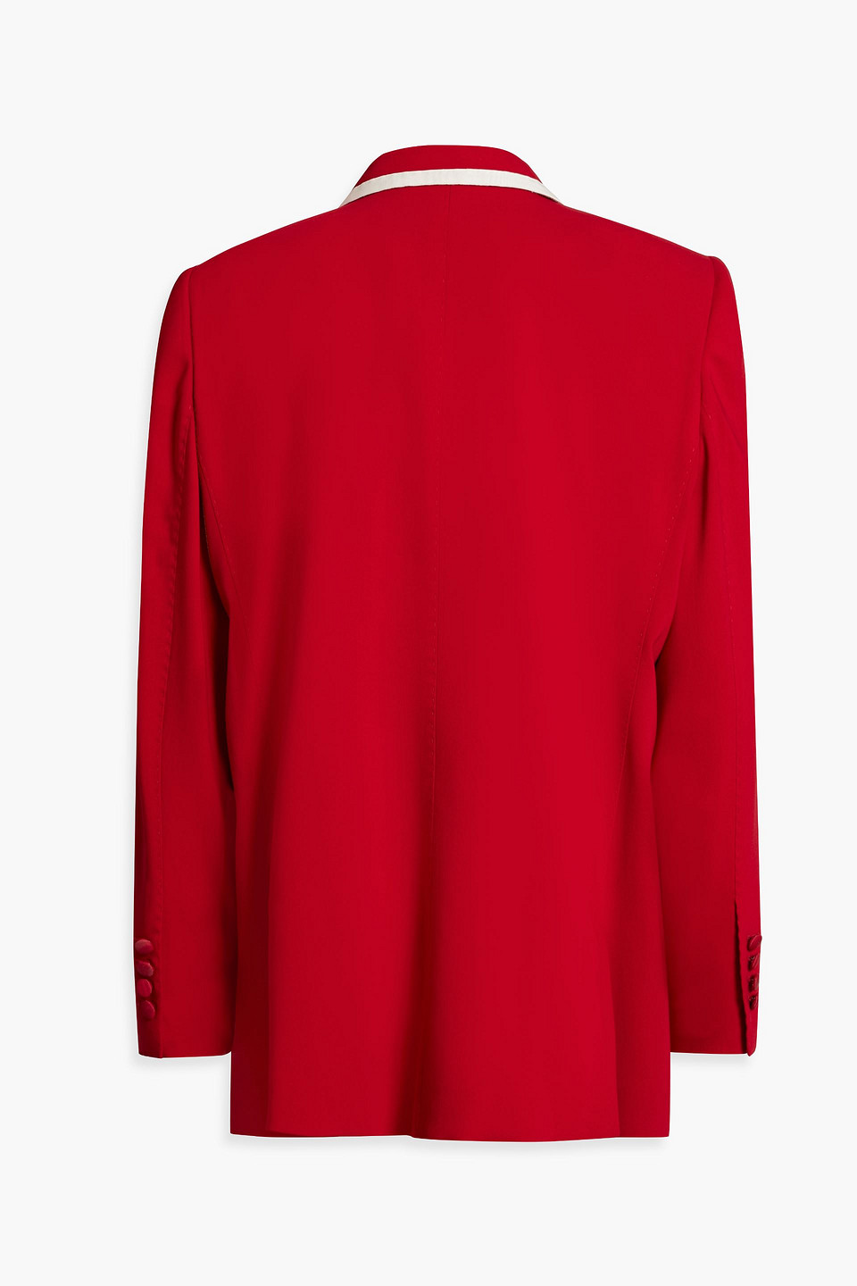 Dolce & Gabbana Double-breasted Wool-blend Blazer In Red