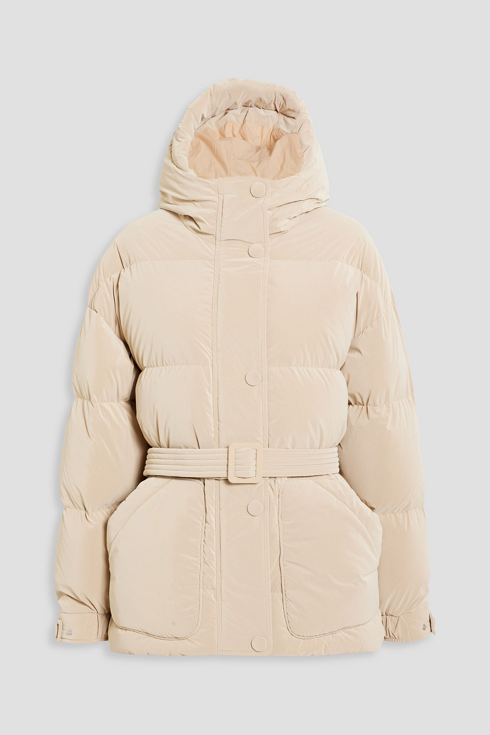 Ienki Ienki Michlin Quilted Shell Hooded Down Jacket In Ivory