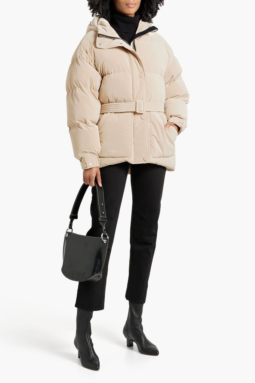 IENKI IENKI Michlin quilted shell hooded down jacket