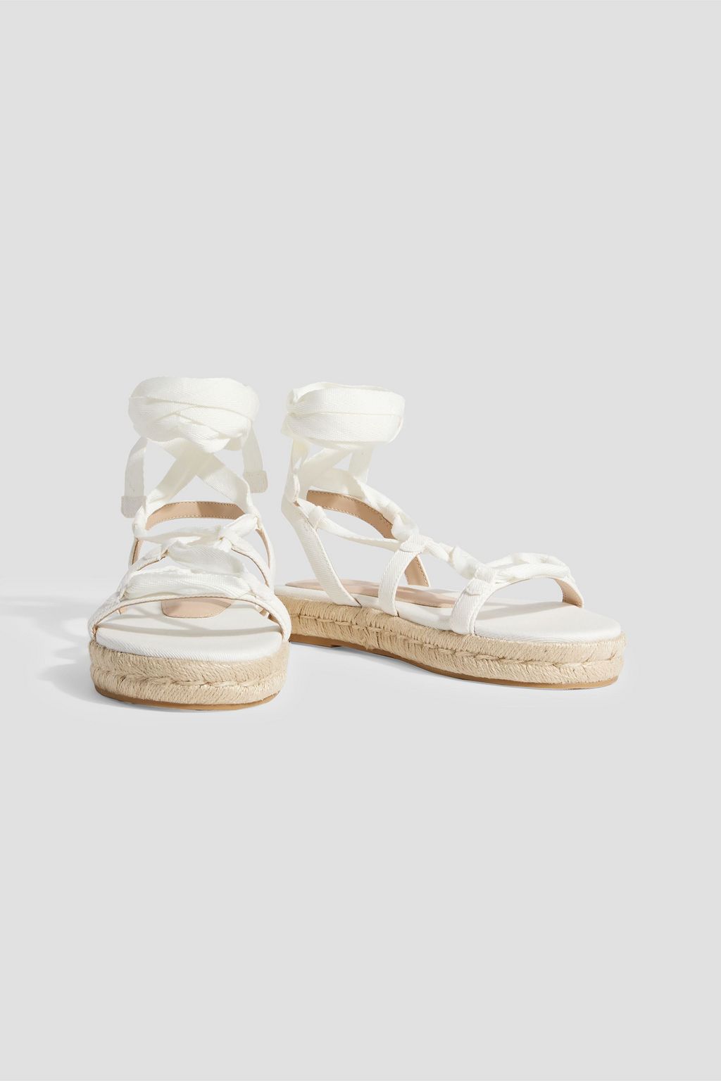 STUART WEITZMAN Altdup canvas espadrille sandals