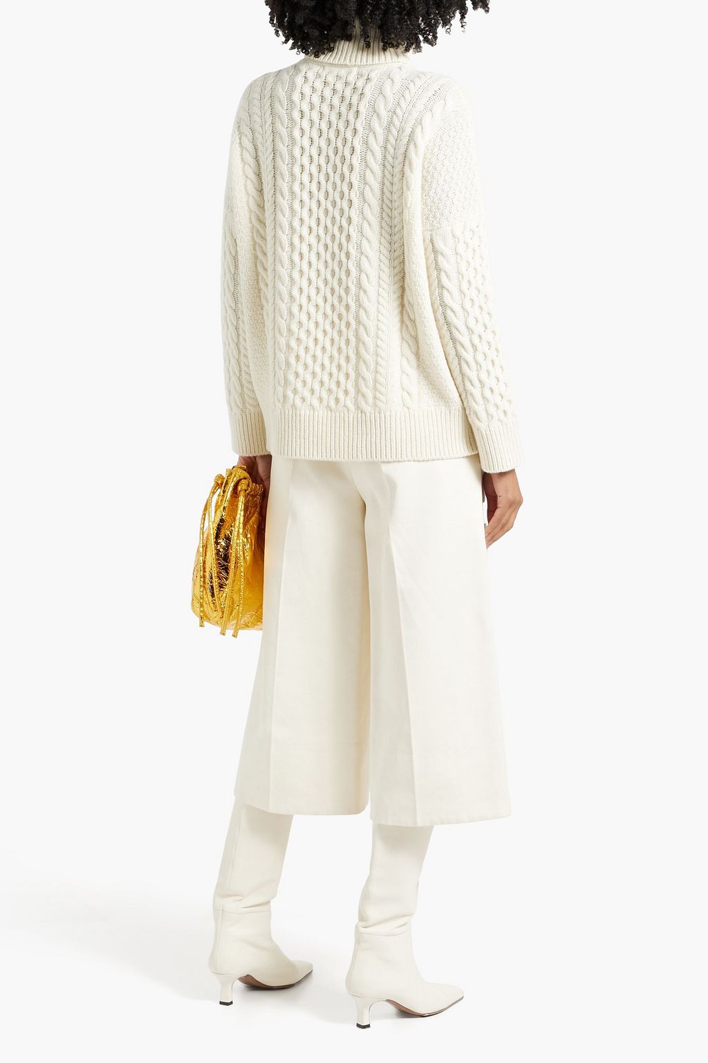 &DAUGHTER Annis cable-knit wool turtleneck sweater