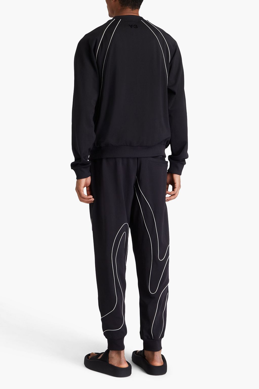 Y-3 랩 스타일 니트 스웨터