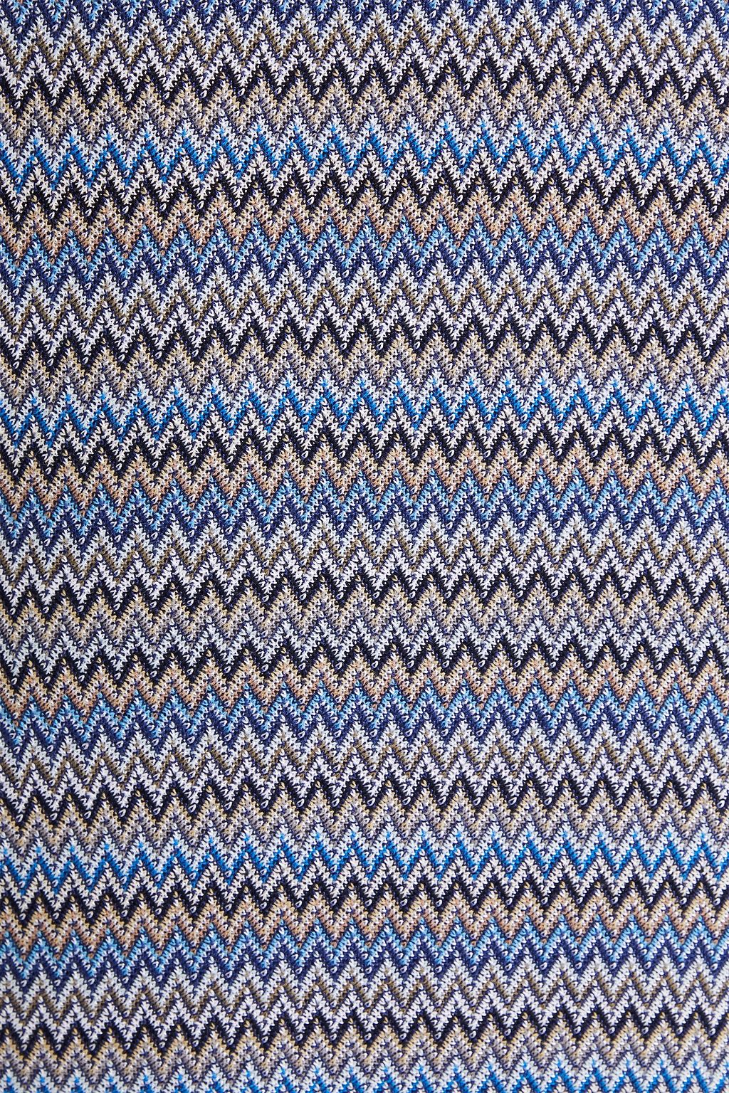 MISSONI 코튼 실크 혼방 폴로 셔츠