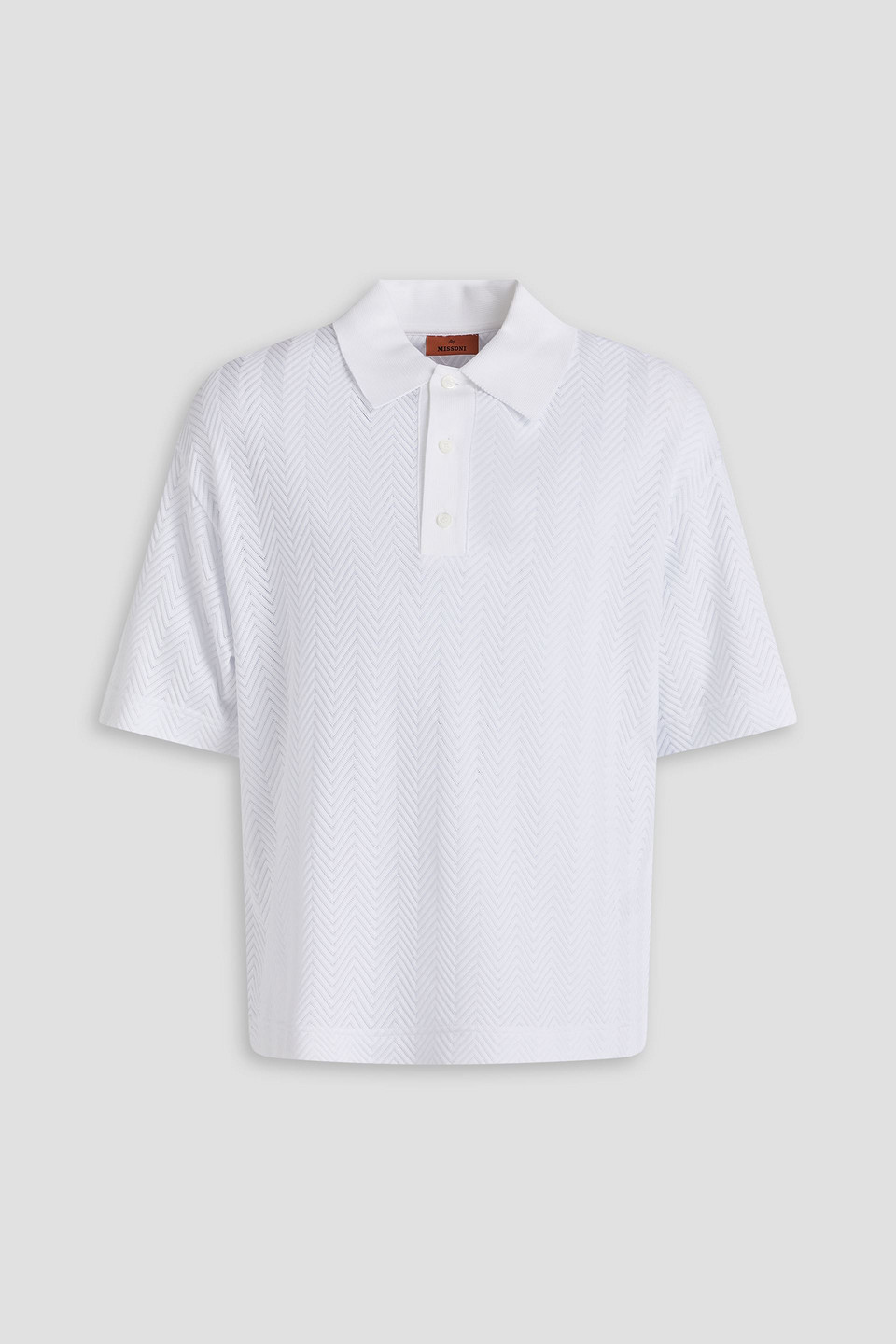 Cotton-blend polo shirt