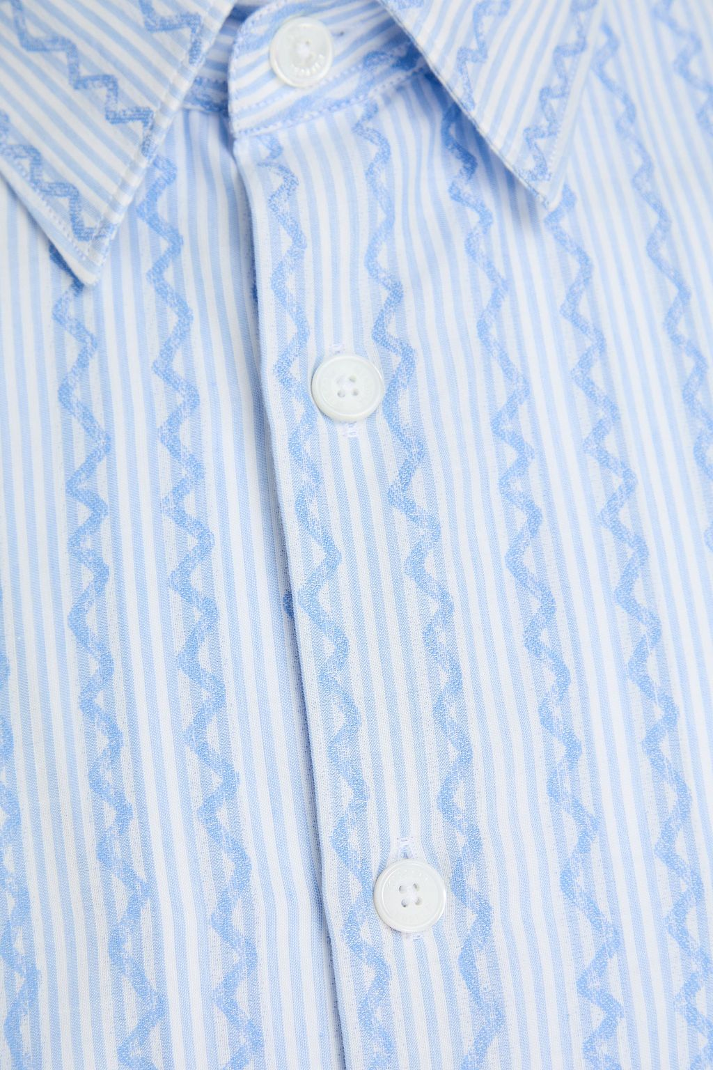 MISSONI 스트라이프 코튼 자카드 셔츠