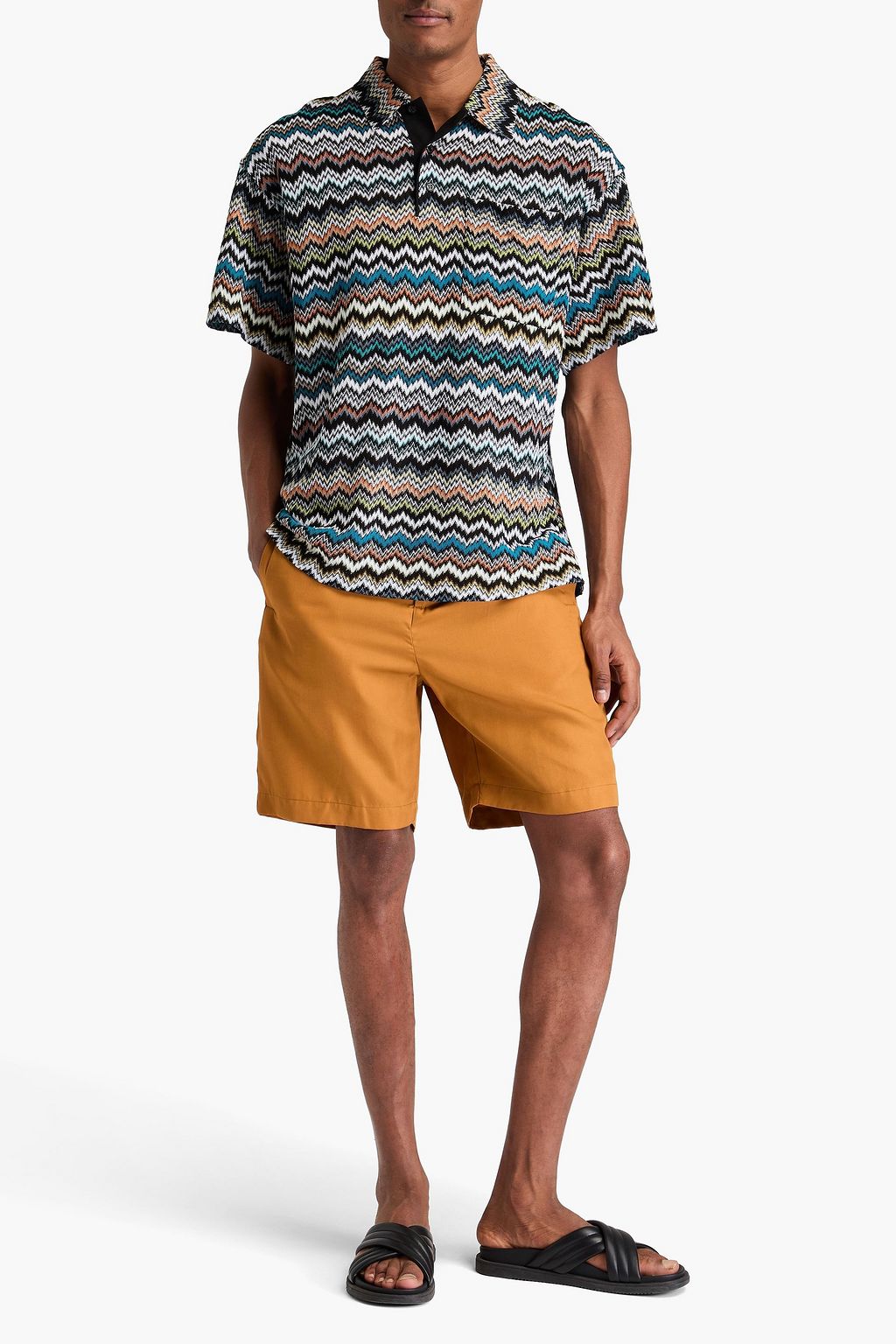 MISSONI 크로셰 니트 폴로 셔츠
