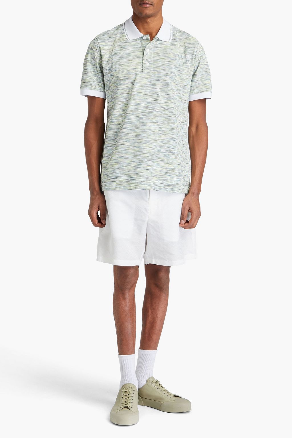 MISSONI Space-dyed cotton polo shirt