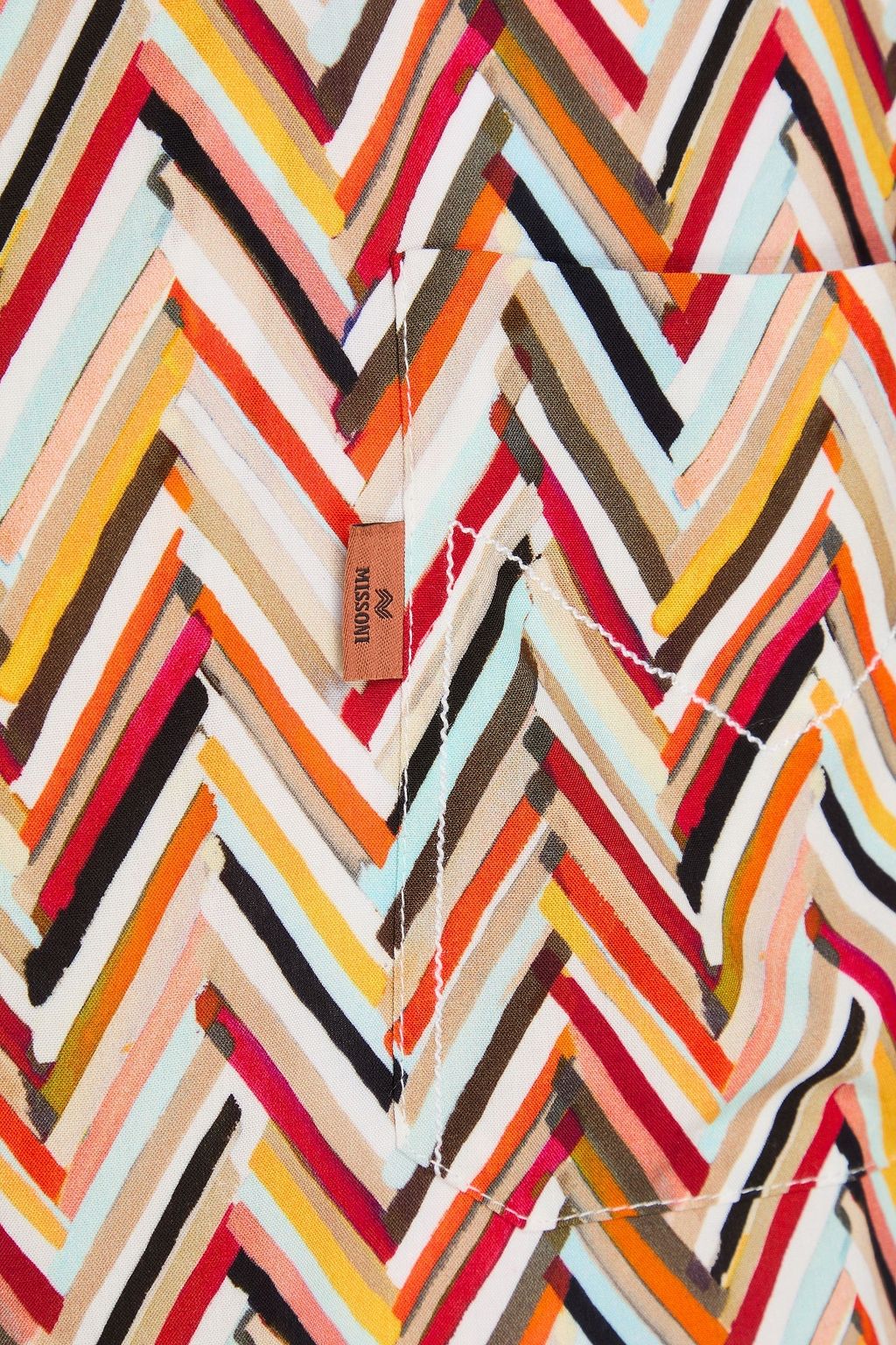 MISSONI قميص من نسيج محبوك مزين بطبعات