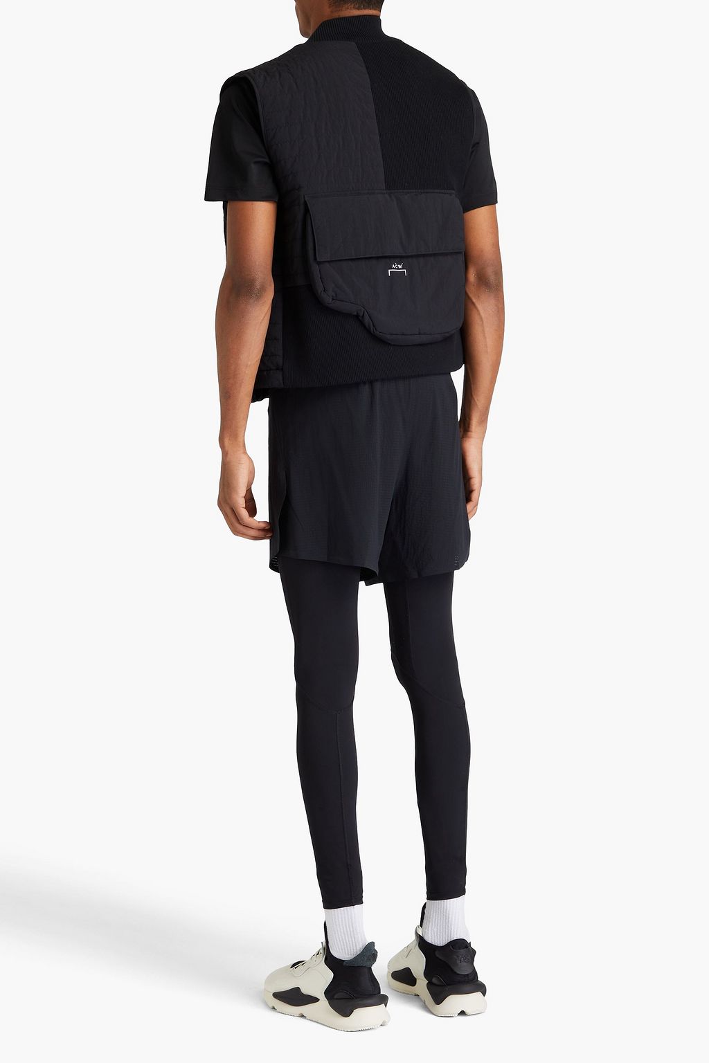 Y-3 Logo-print stretch-jersey shorts
