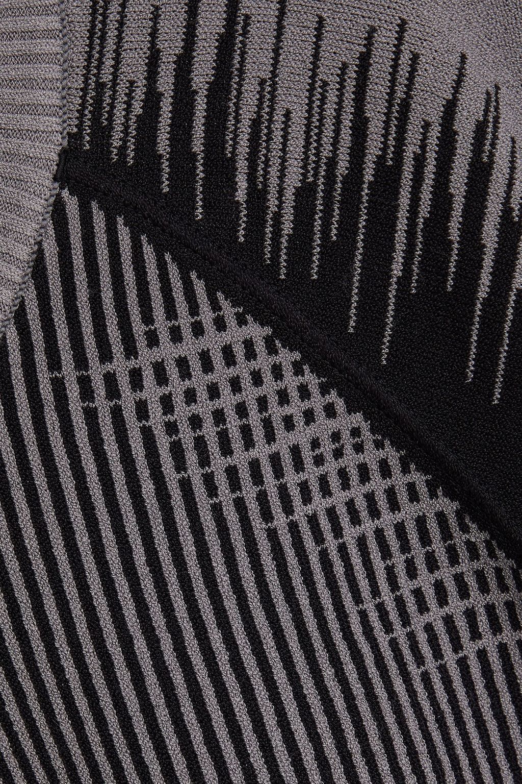 Y-3 자카드 니트 스웨터
