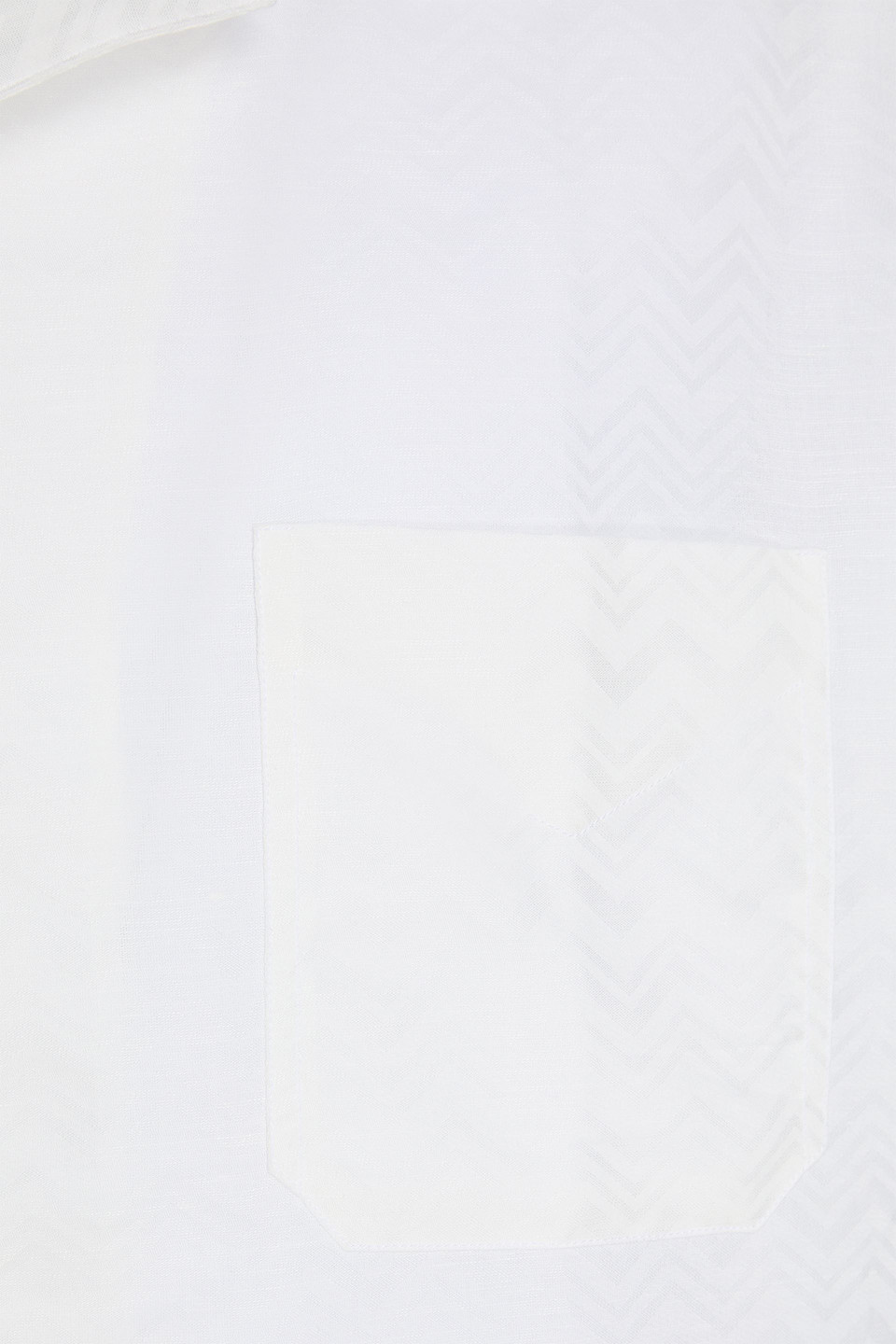 MISSONI COTTON AND LINEN-BLEND JACQUARD SHIRT