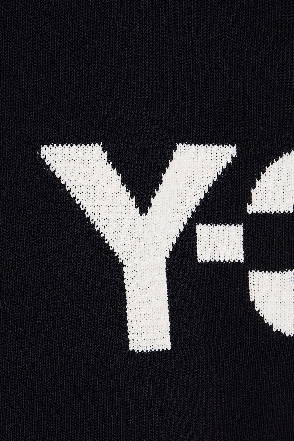 Y-3 Intarsia cotton-blend vest