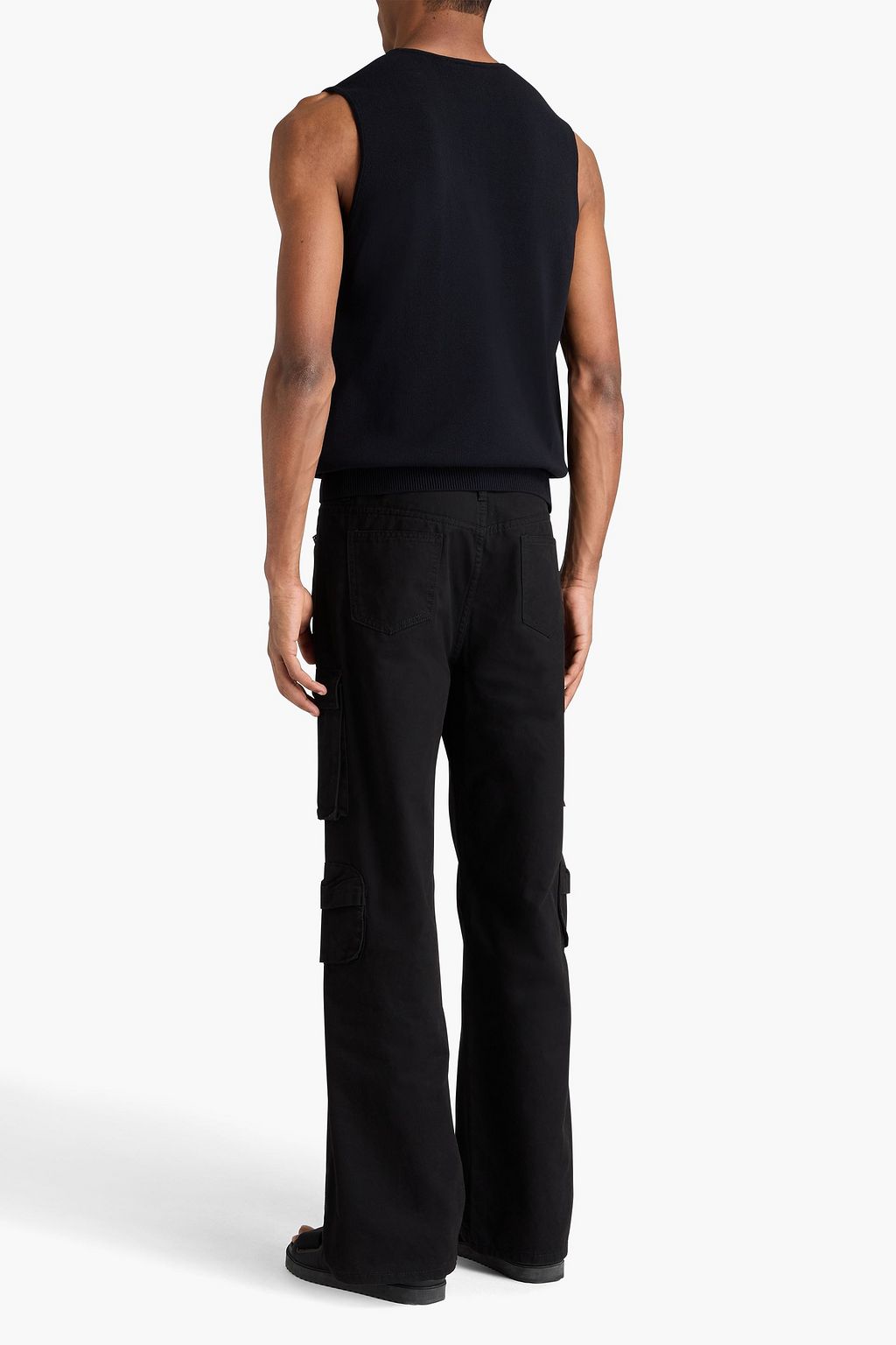 Y-3 Intarsia cotton-blend vest