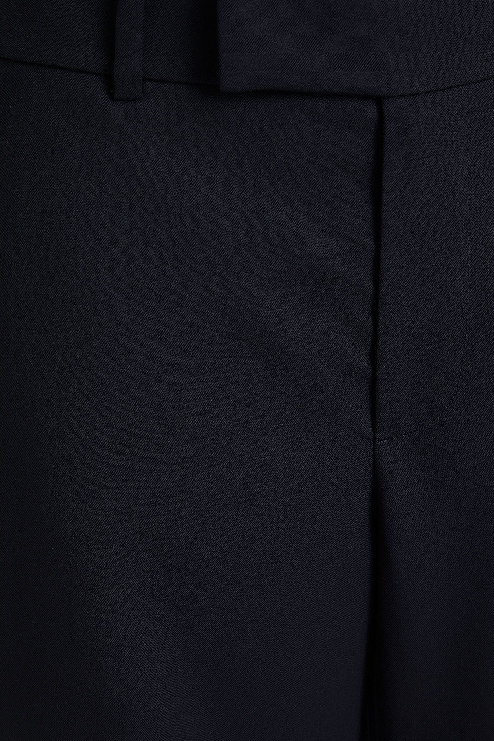 Frame Wool-blend Twill Wide-leg Pants In Nachtblau