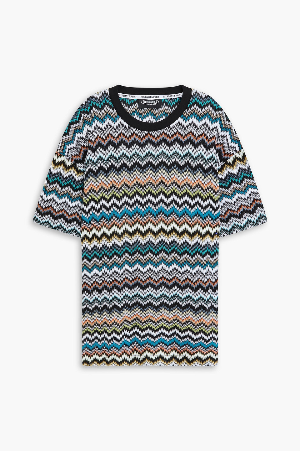 Missoni Crochet-knit T-shirt In Multicolor
