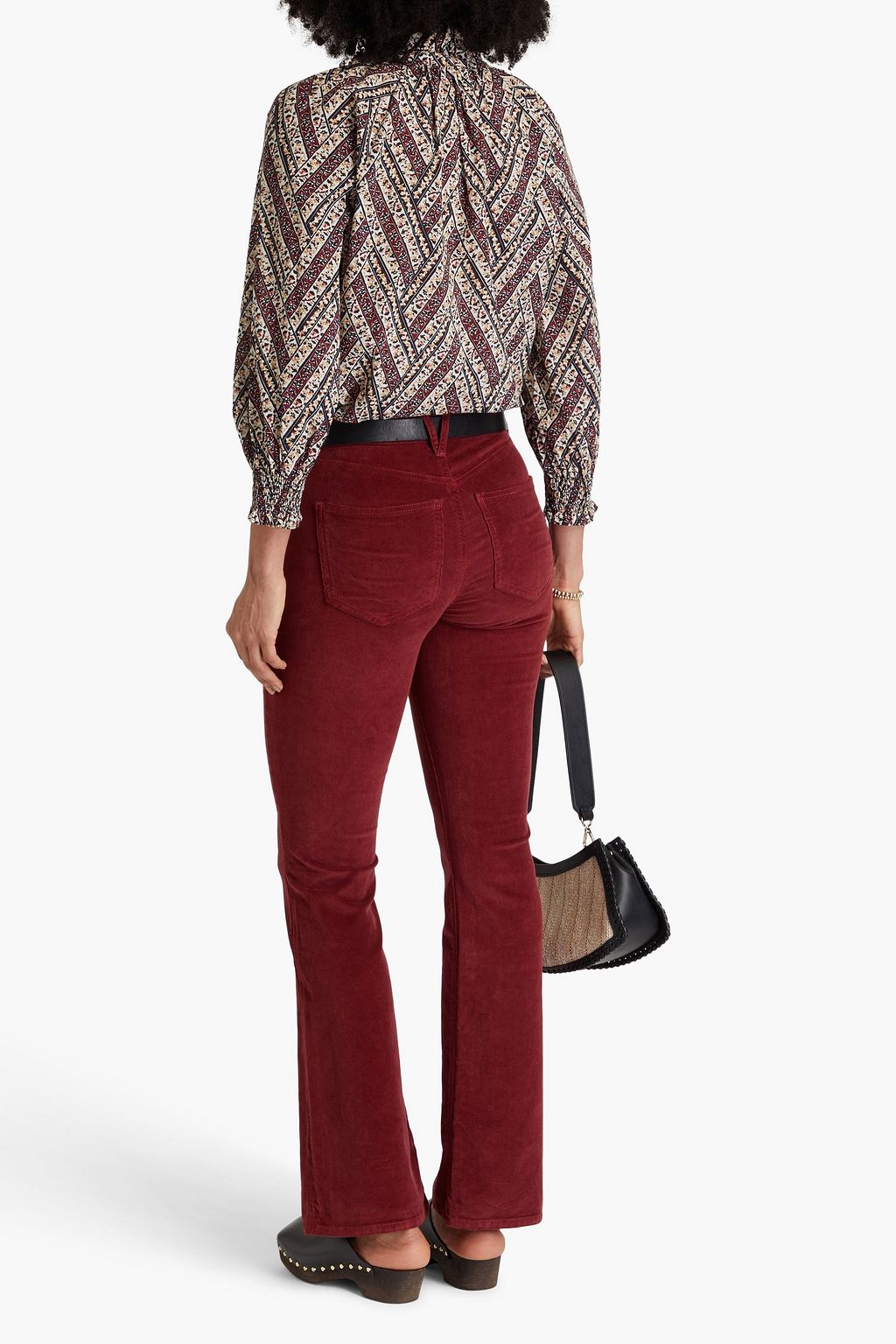 VERONICA BEARD Cameron cotton-blend corduroy bootcut pants