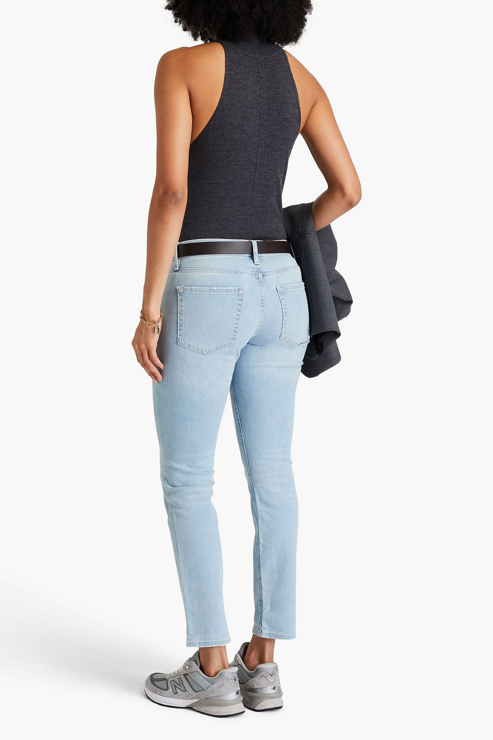 FRAME LE GARCON MID-RISE STRAIGHT-LEG JEANS