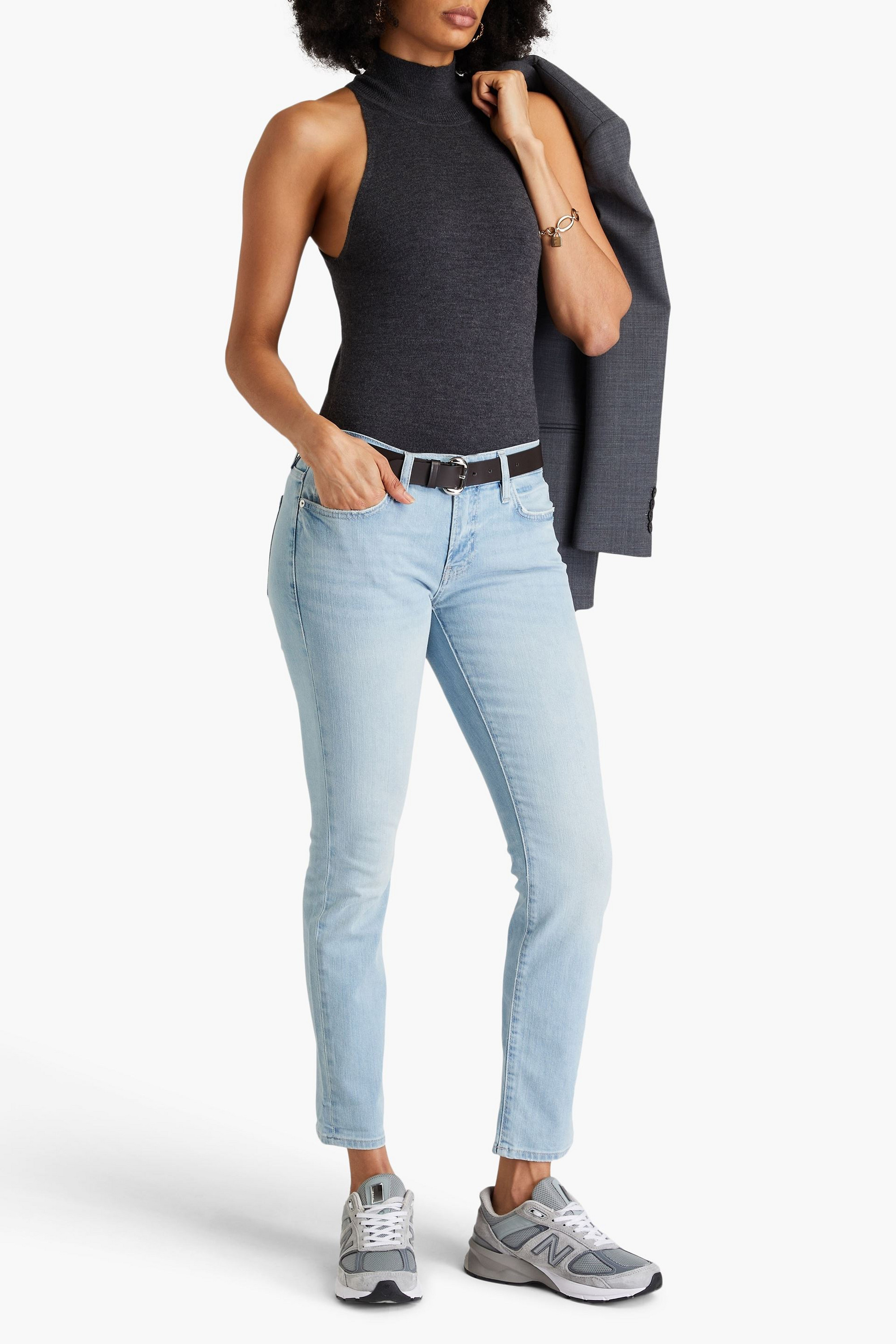 FRAME Le Garcon mid-rise straight-leg jeans